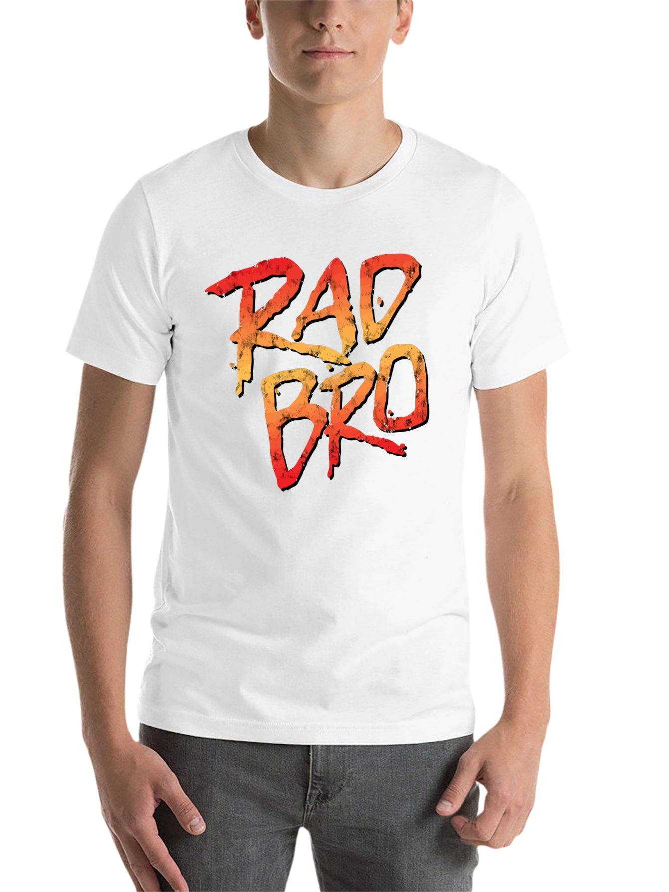 Black Rad Bro Graphic Tee - Cool Retro Style view 14
