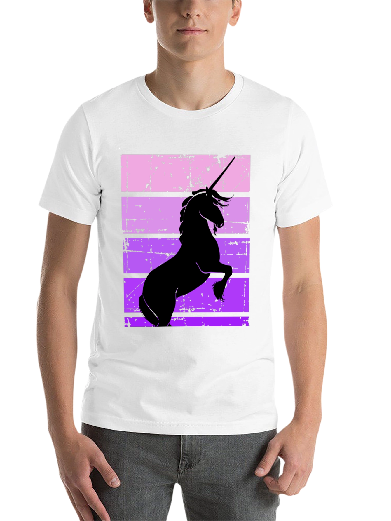 Black Unicorn Silhouette Graphic Tee view 14