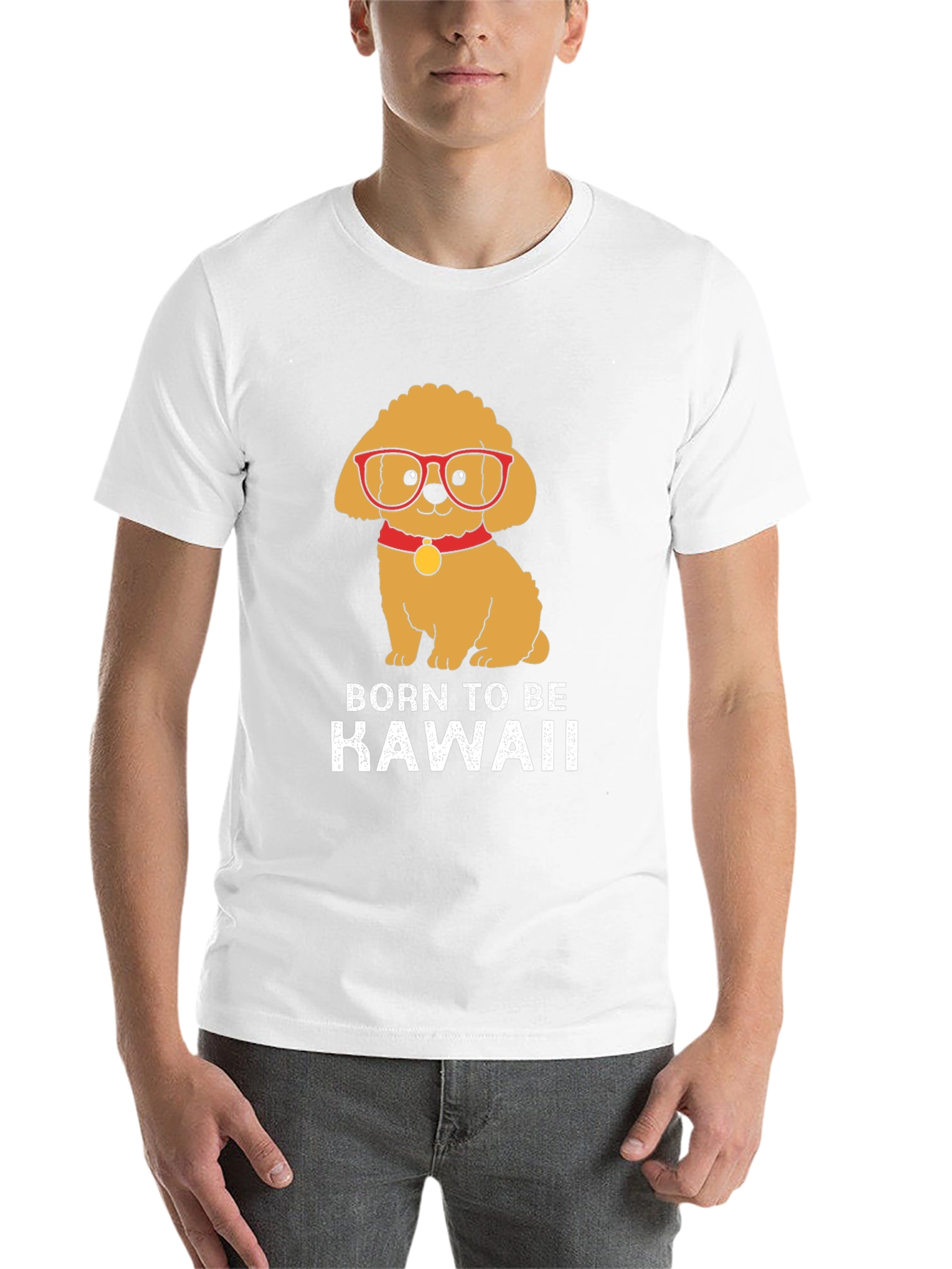Black Kawaii Dog T-Shirt view 14