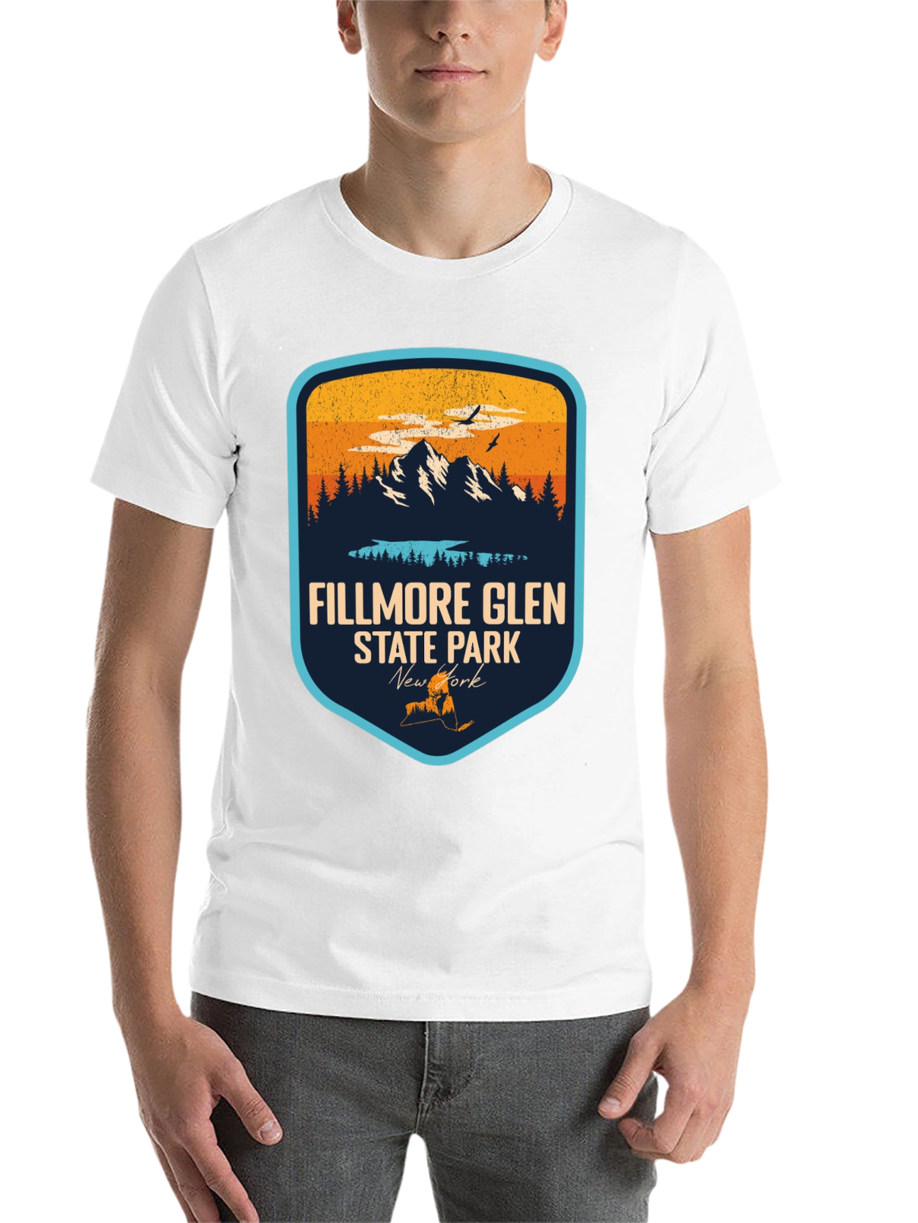 Black Fillmore Glen State Park Black T-Shirt view 14