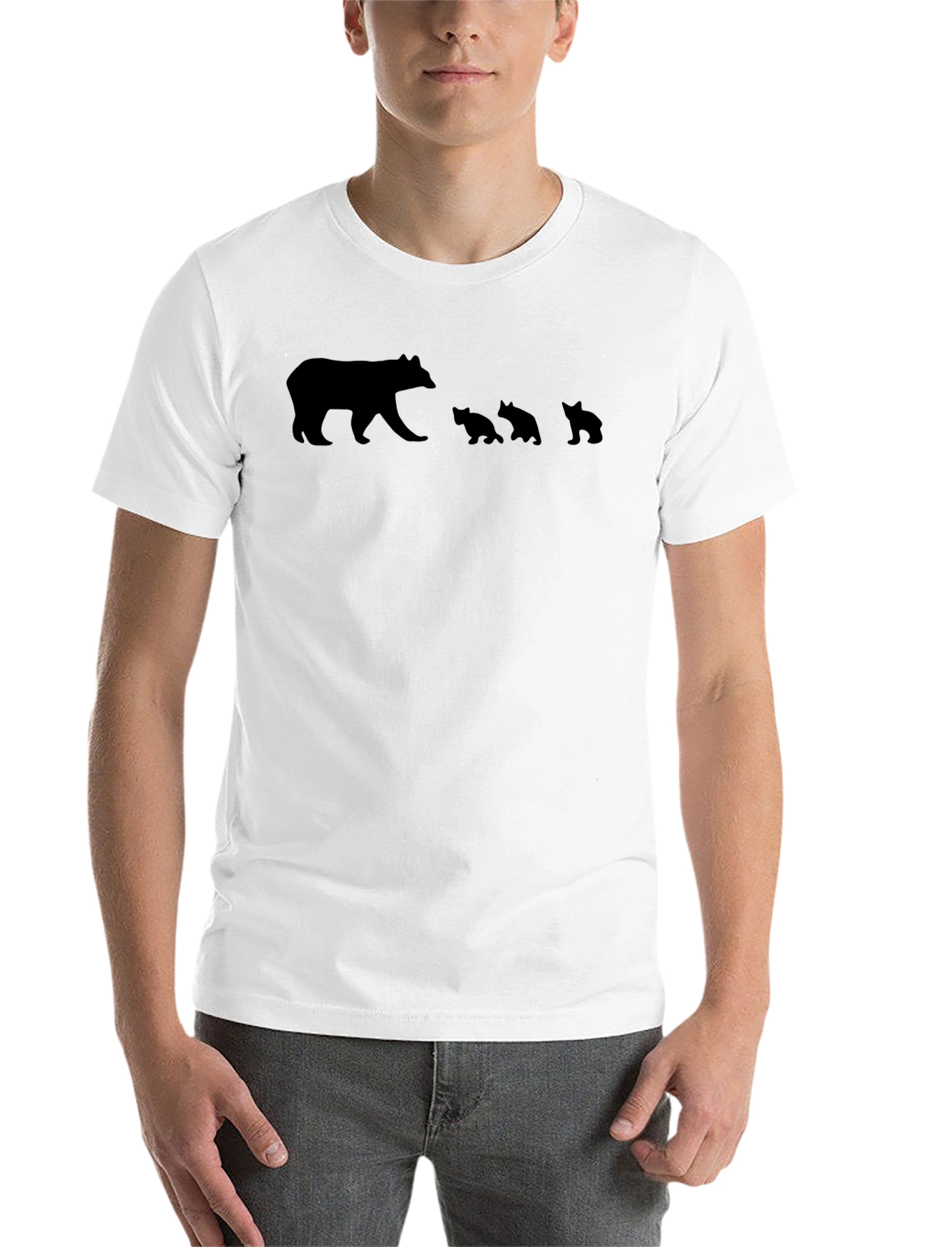 Black Bear Family Graphic T-Shirt view 14