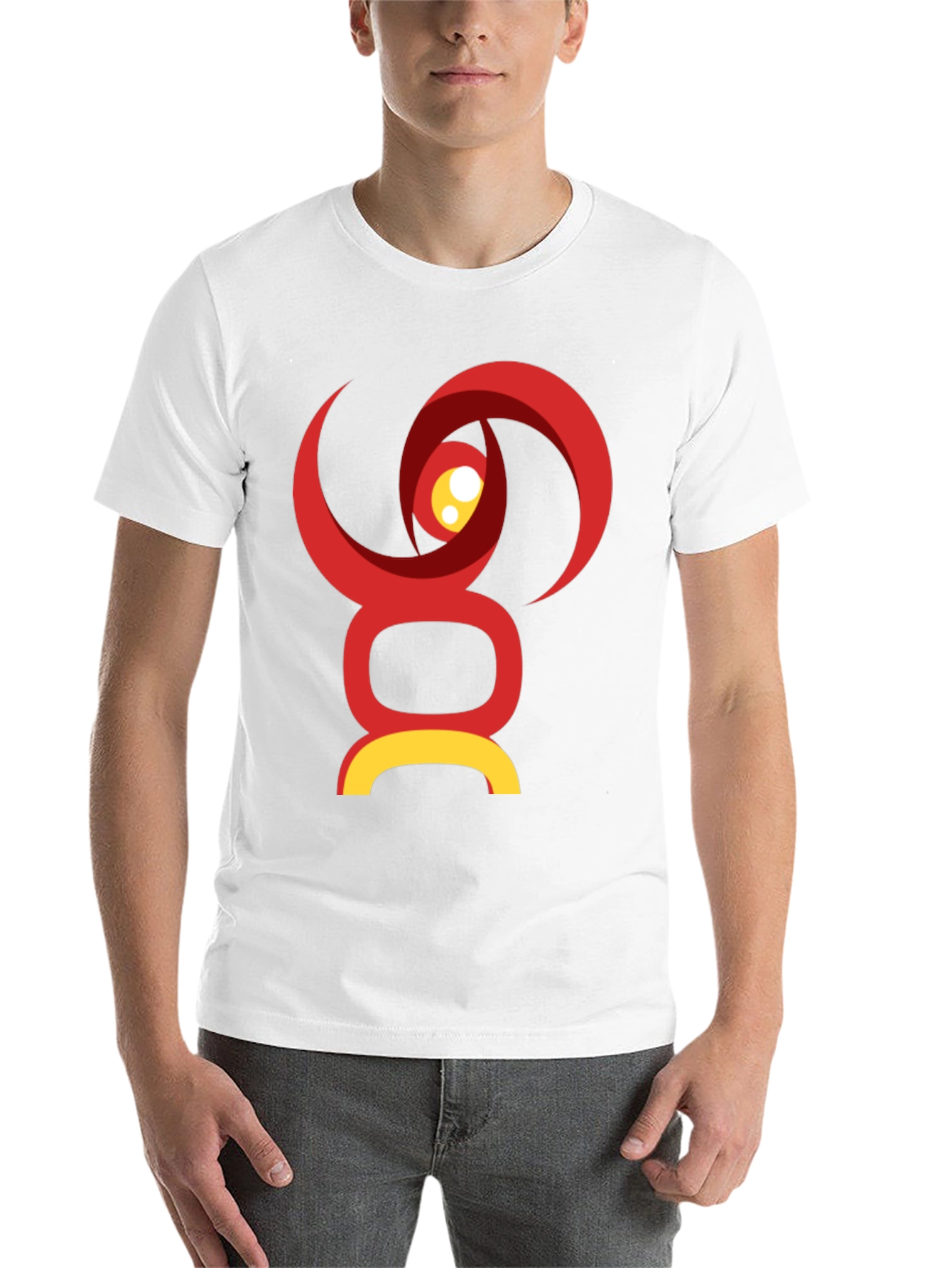 Black Abstract Graphic T-Shirt - Modern Design view 14