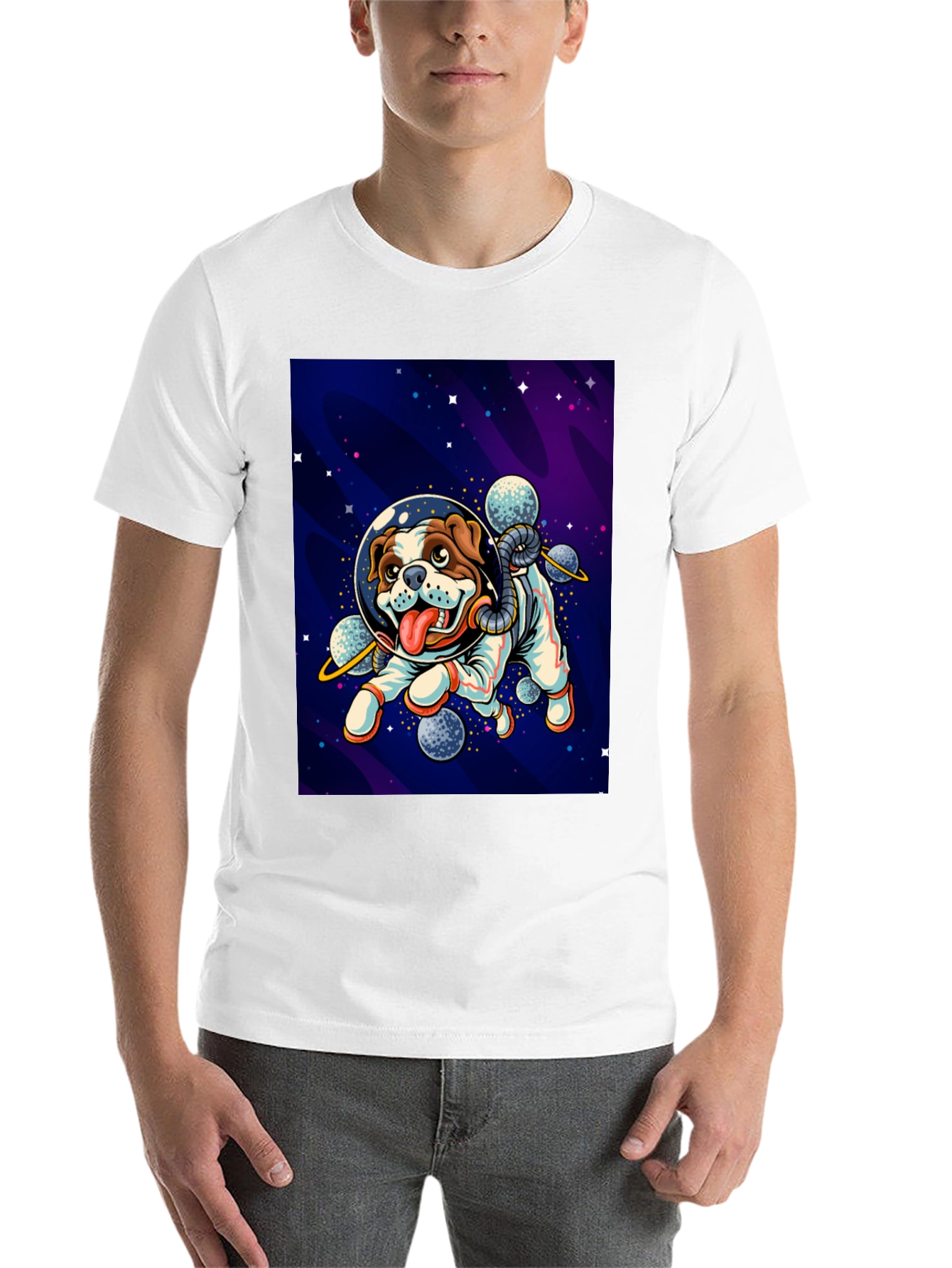 Black Dog Astronaut Graphic Tee - Black view 14