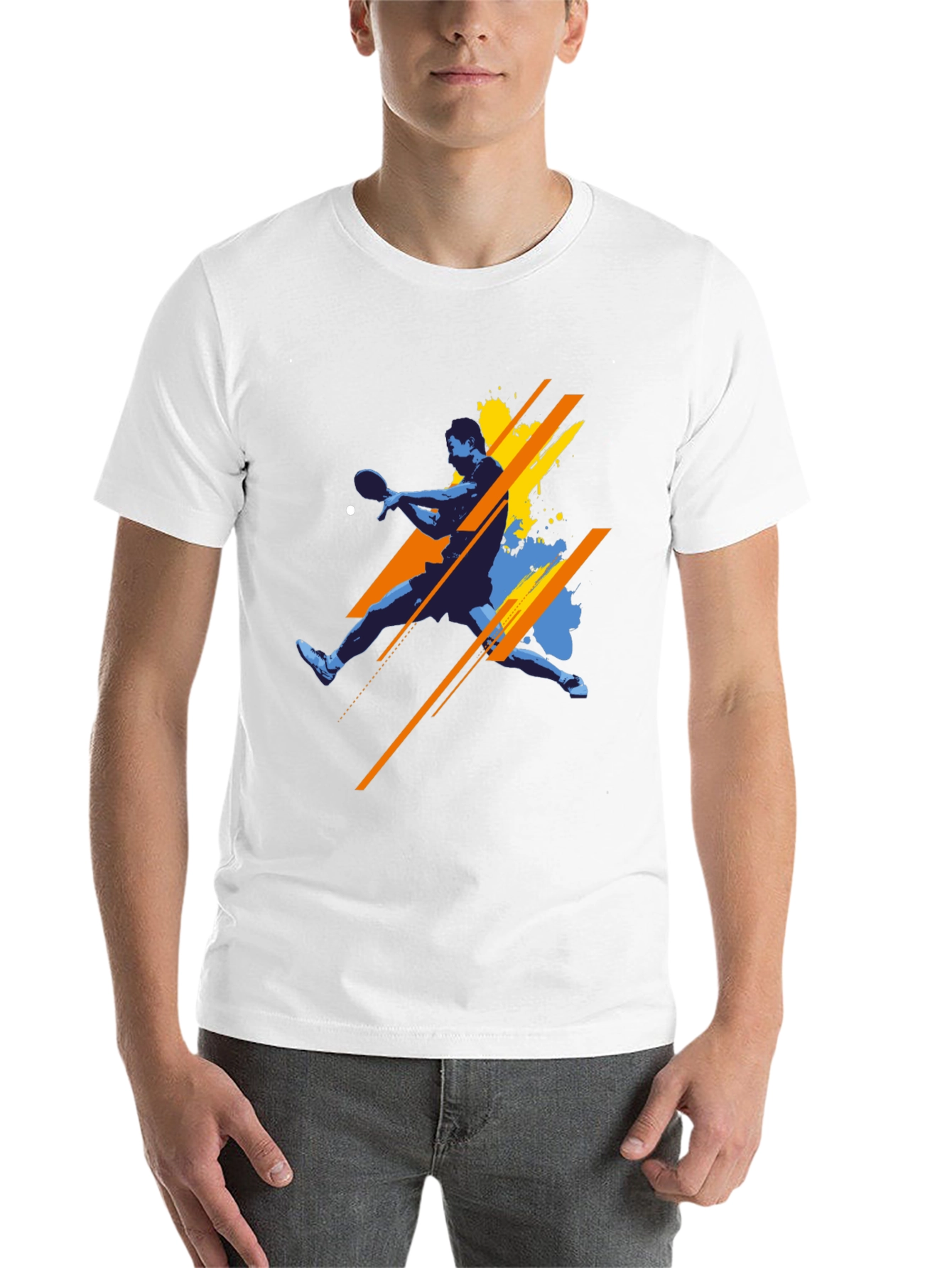 Table Tennis Graphic Tee - Stylish Sport Shirt - 14