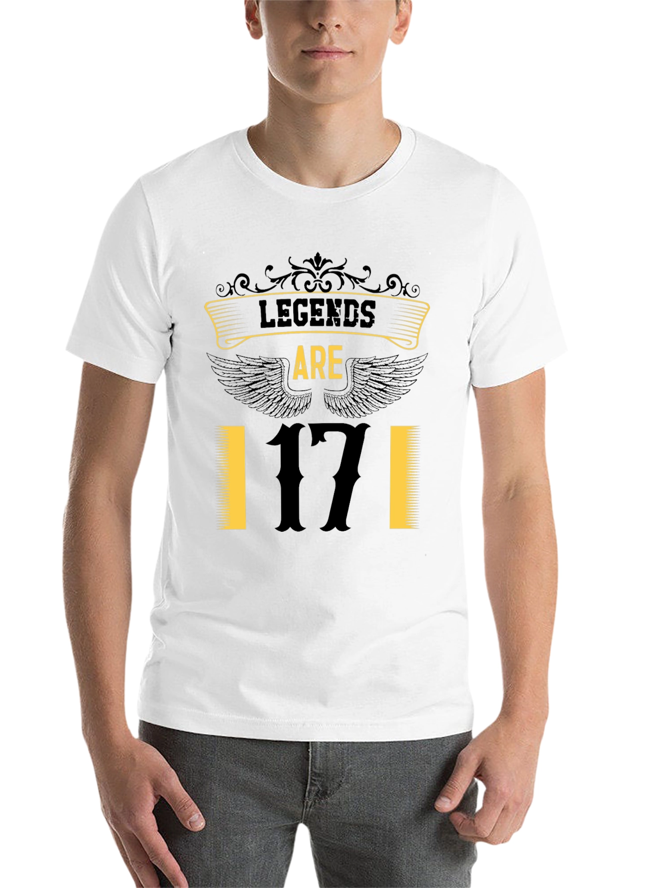 Black Legends Are 17 Black Graphic Tee view 14