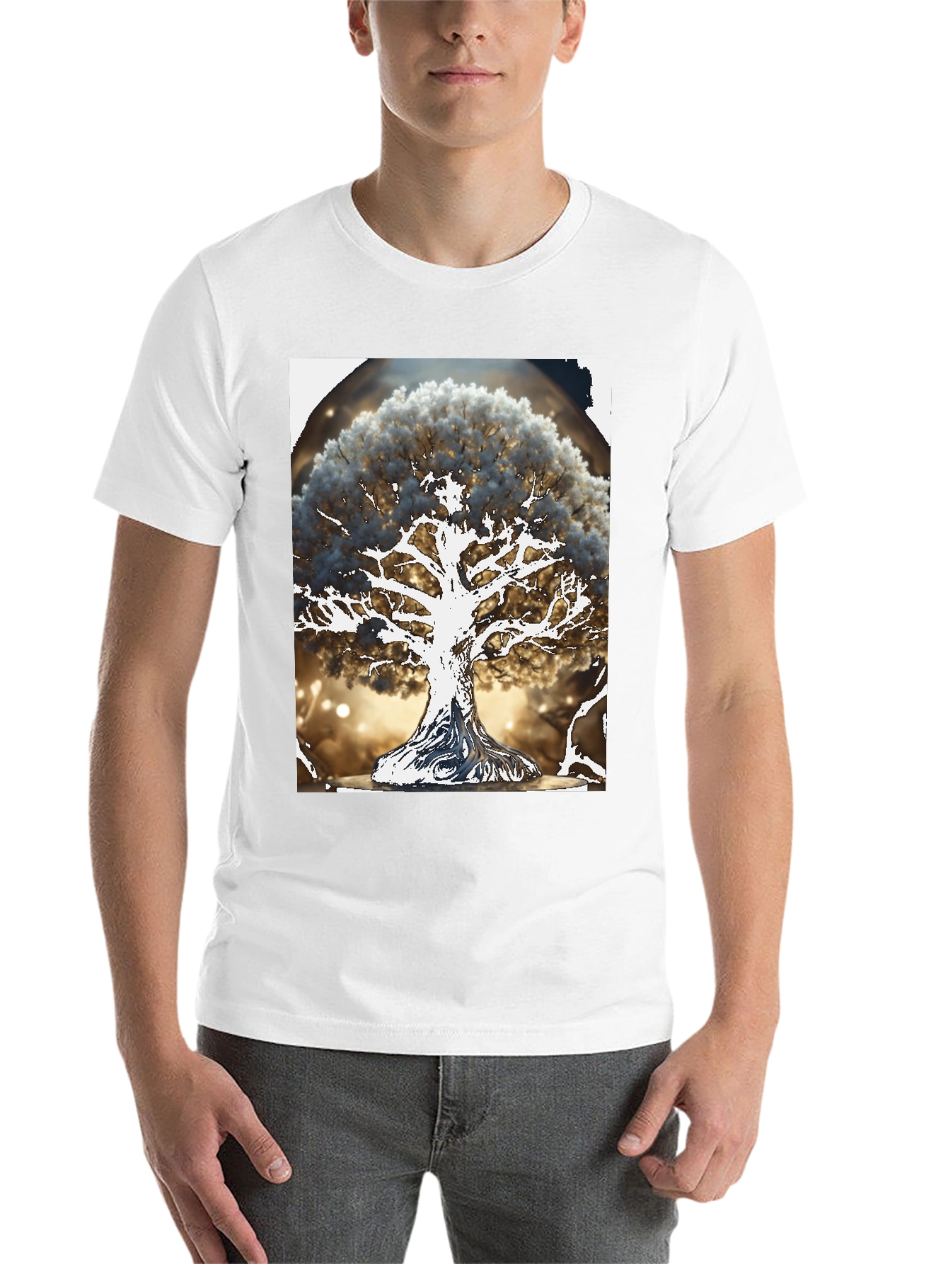 Black Tree of Life Graphic Tee - Unique Nature Design view 14