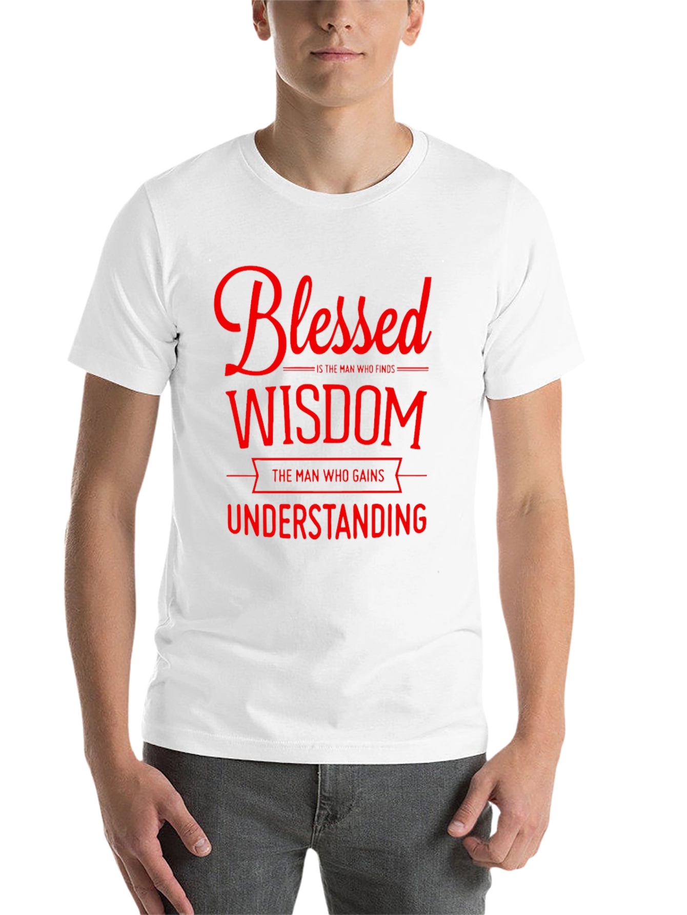 Black Blessed Wisdom Graphic T-Shirt view 14