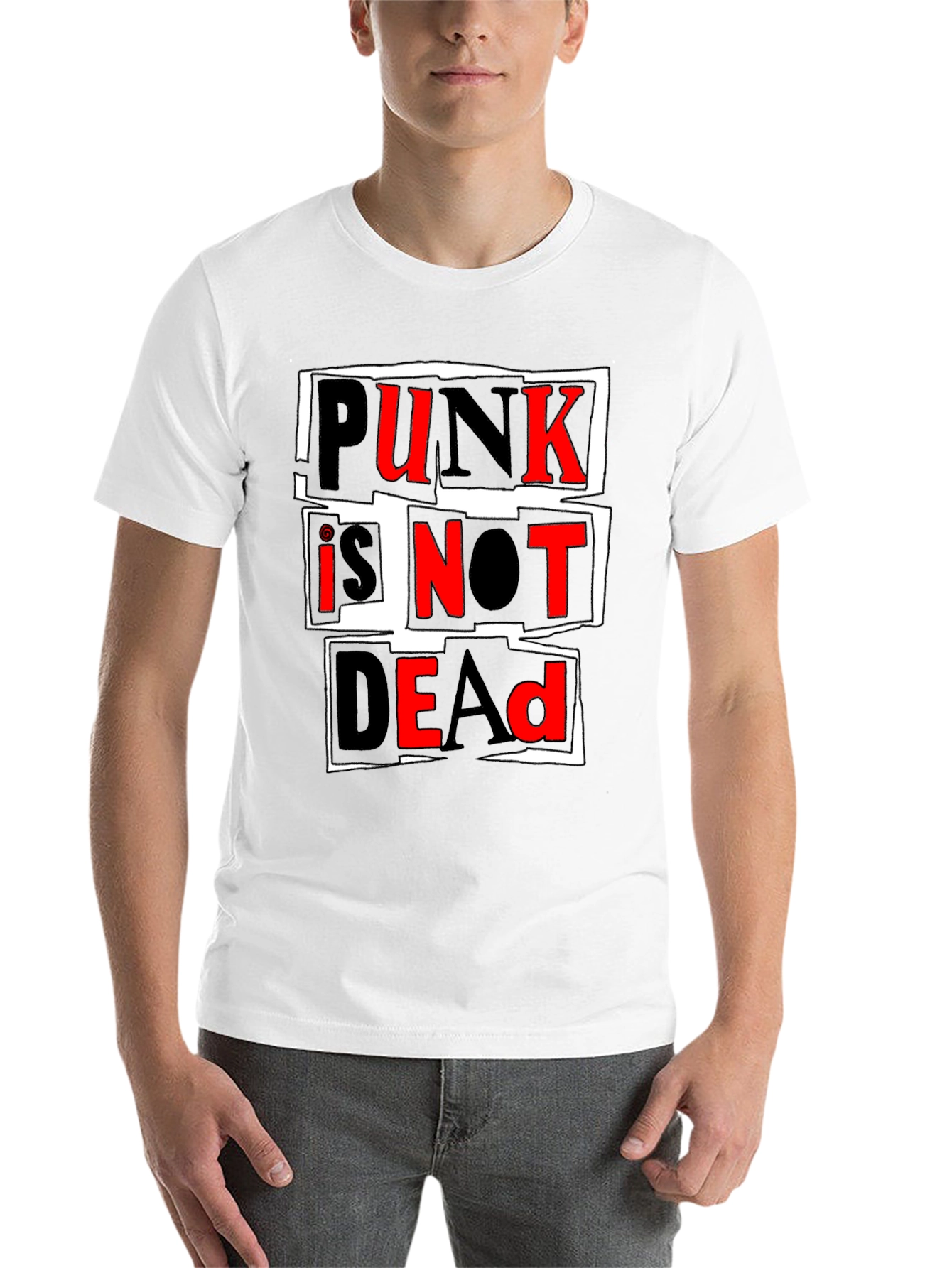 Black Punk Is Not Dead Graphic T-Shirt view 14