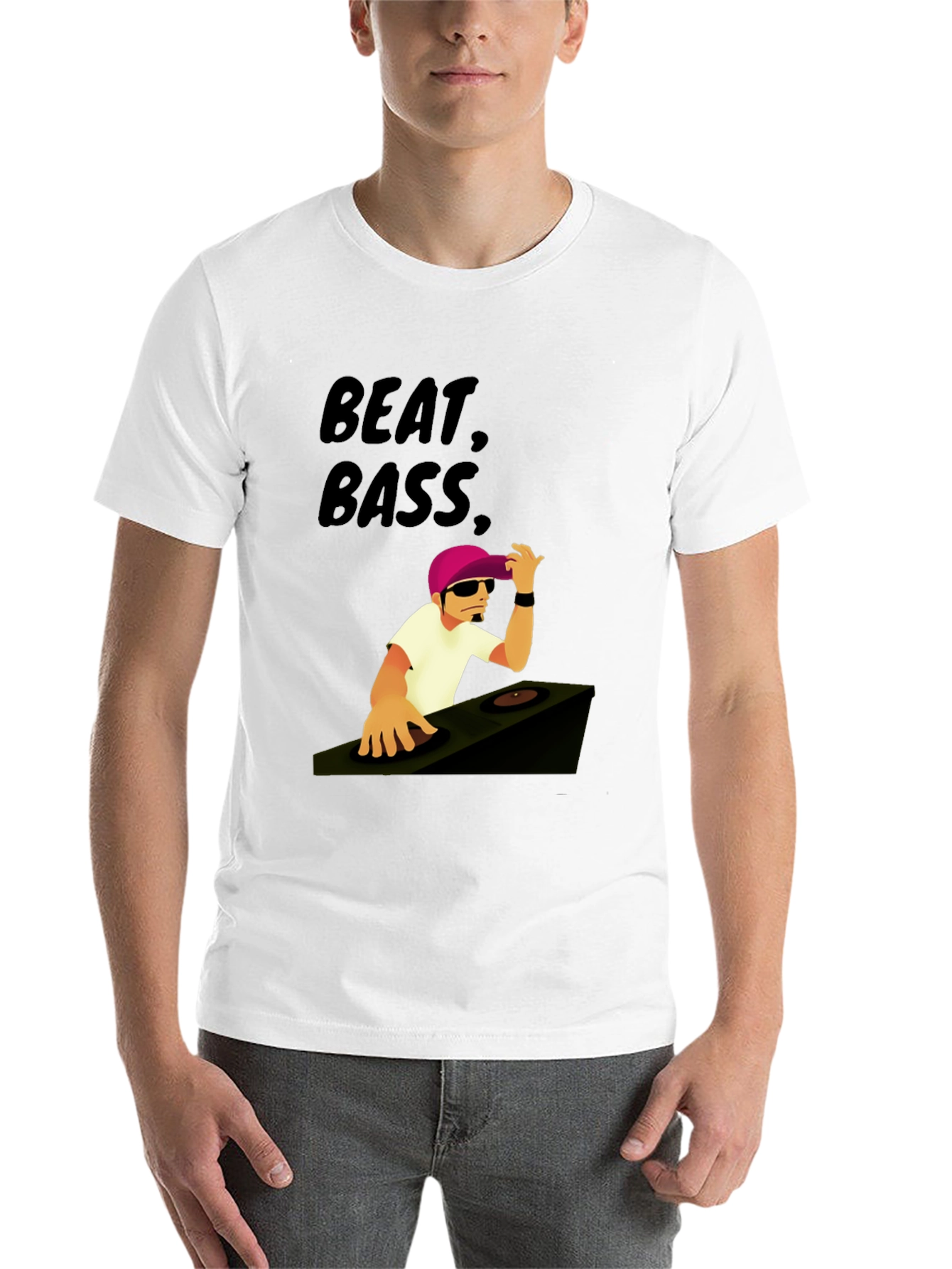 Beat Bass DJ Graphic T-Shirt - Cool Music Tee - 14