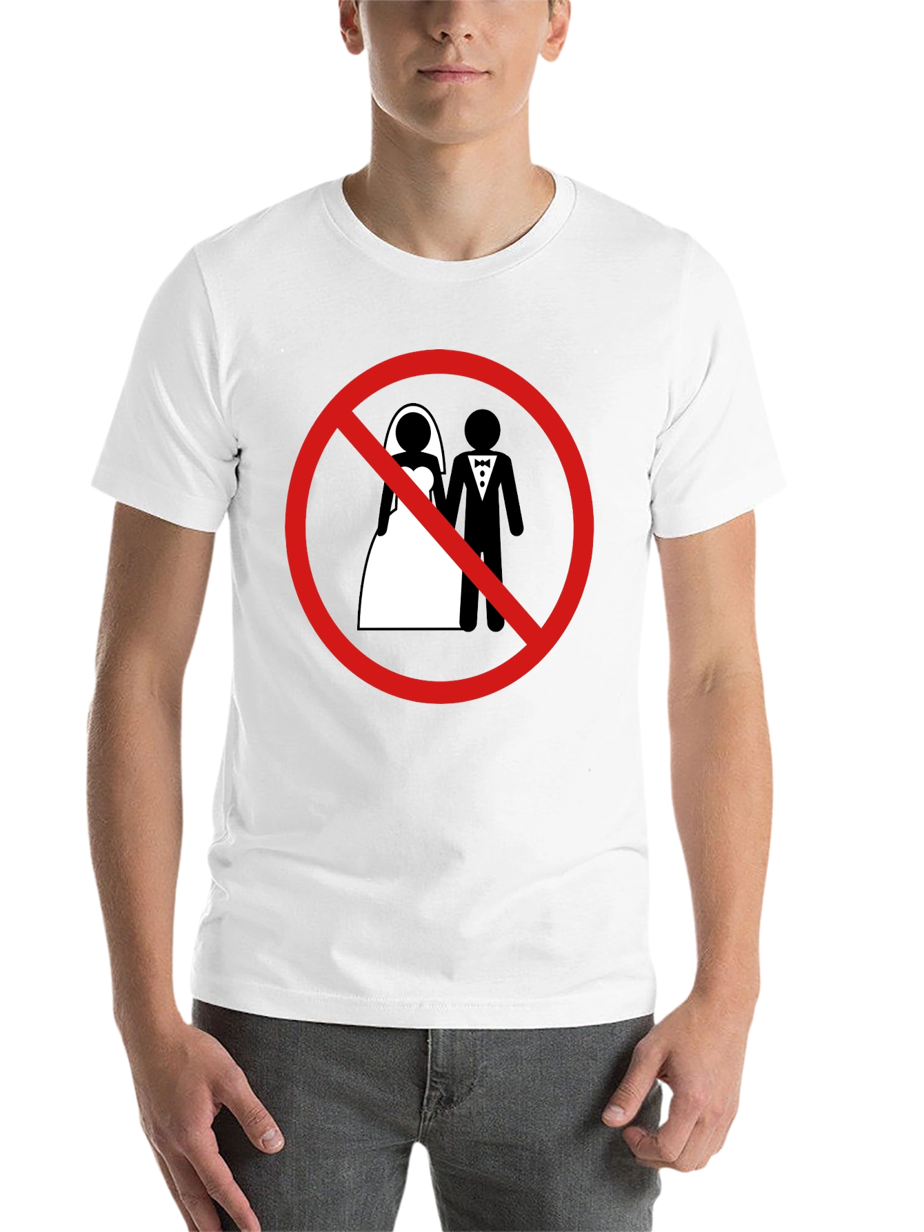 Black Anti-Marriage Graphic Tee - Black view 14