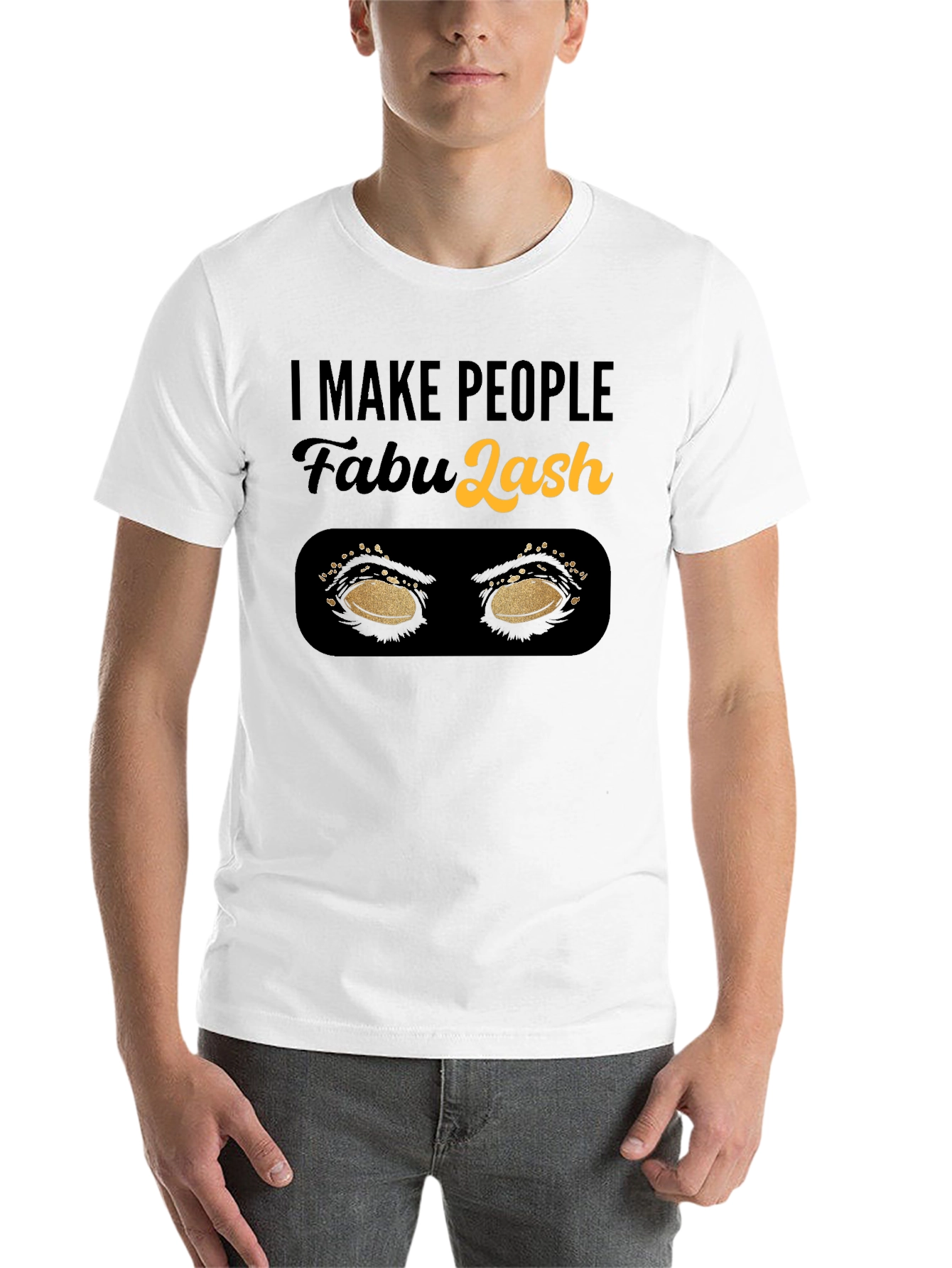 Black Fabulash Eyelash Artist T-Shirt view 14