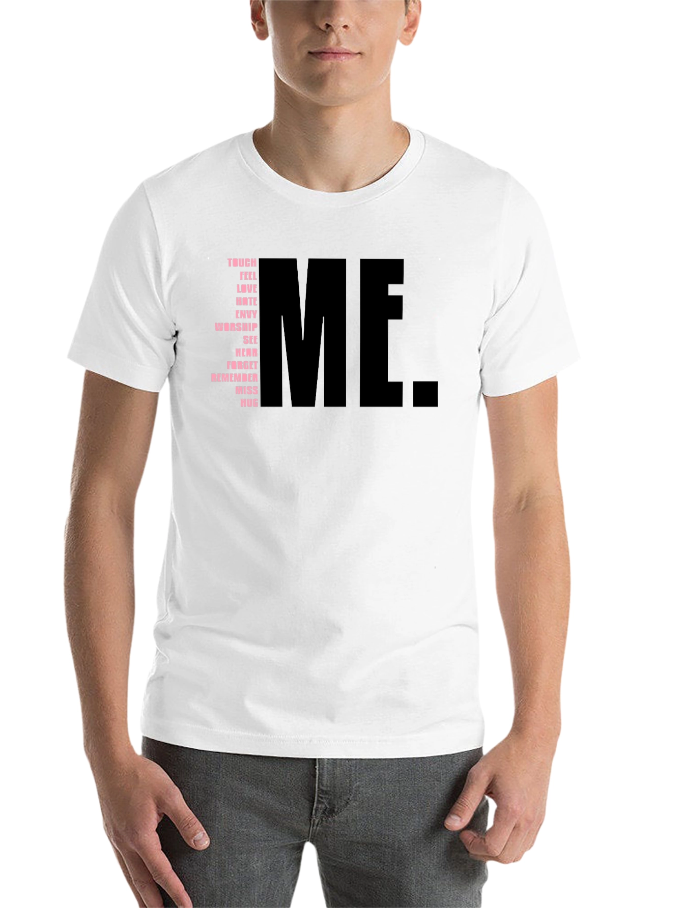 Black Touch Me Graphic Tee - Expressive Statement Shirt view 14