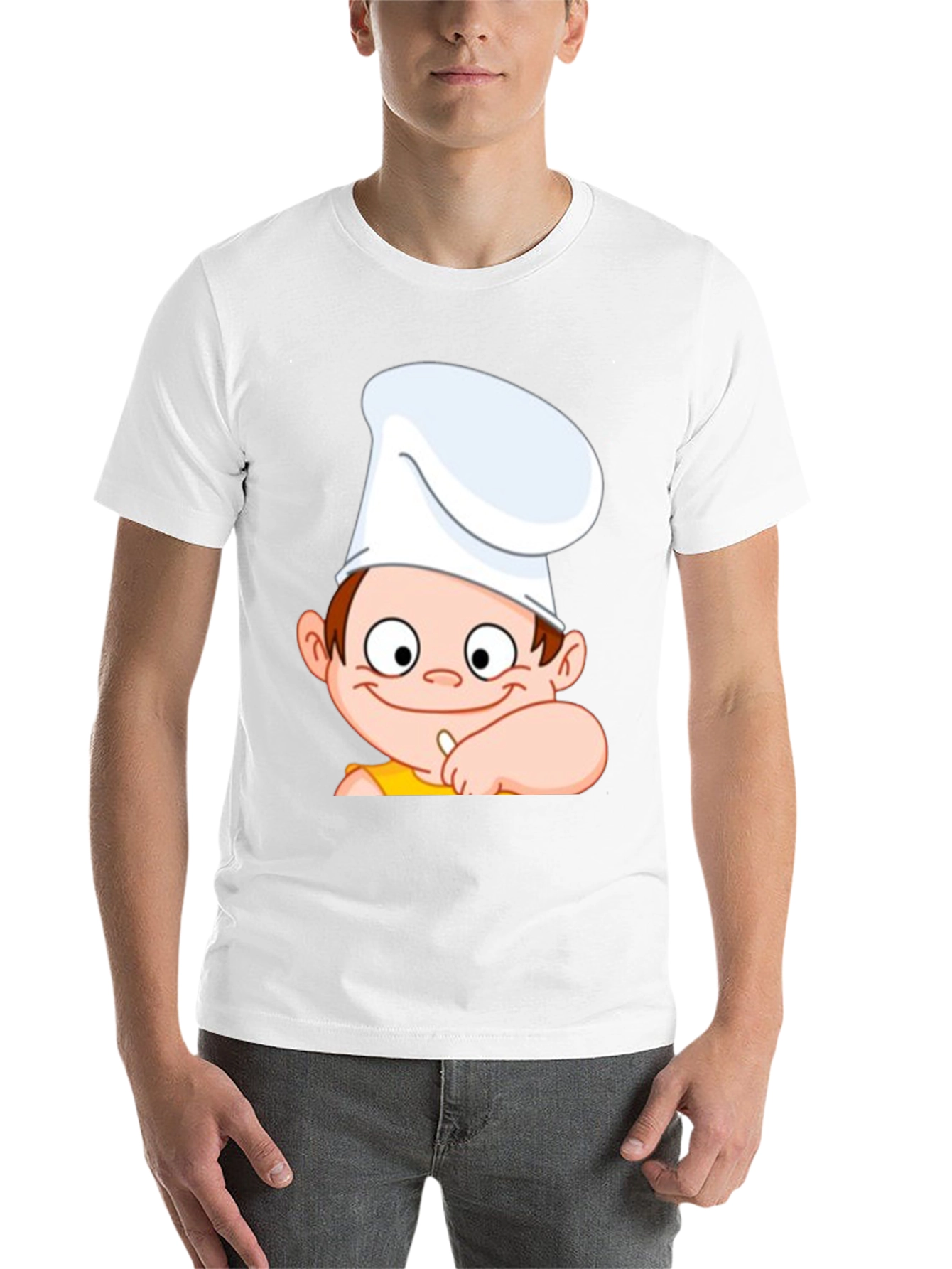 Black Chef Cartoon Graphic Tee - Fun & Unique Design view 14