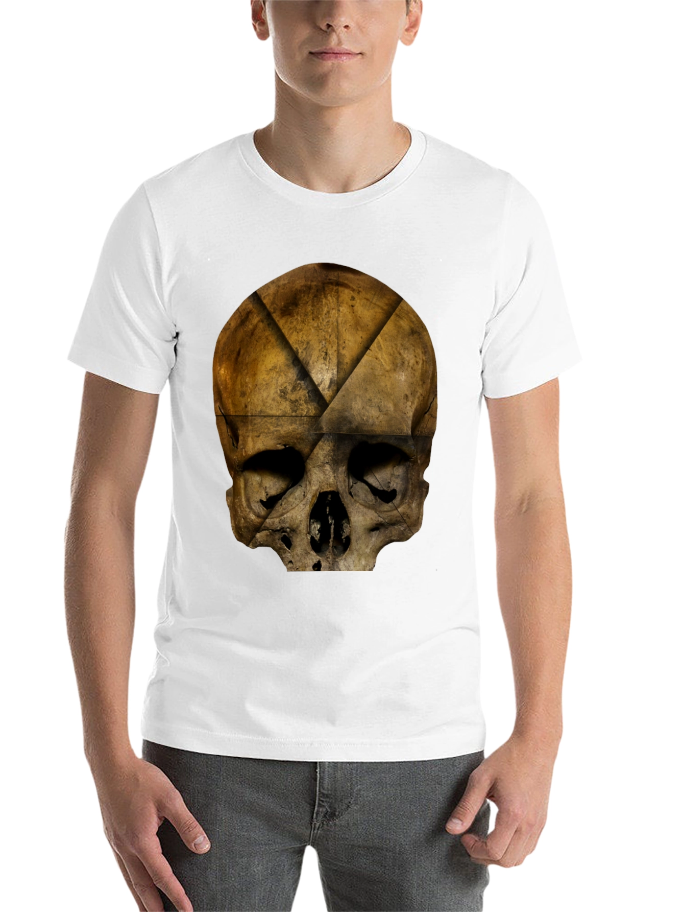 Black Skull Graphic Print T-Shirt - Dark Grunge Style view 14