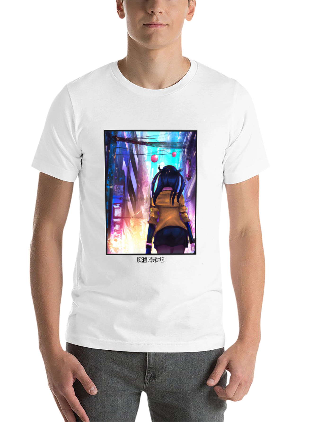 Black Anime Girl Black T-Shirt - Tokyo Streetwear Style view 14