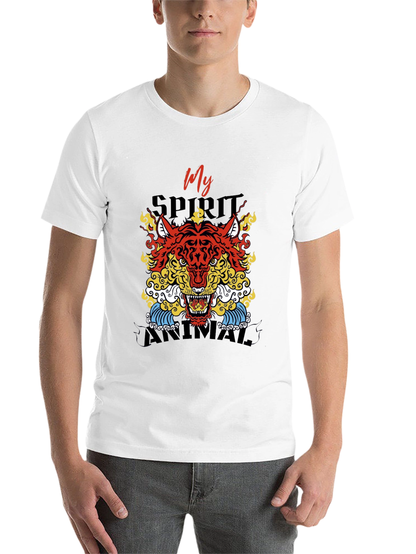 Black My Spirit Animal Graphic T-Shirt view 14