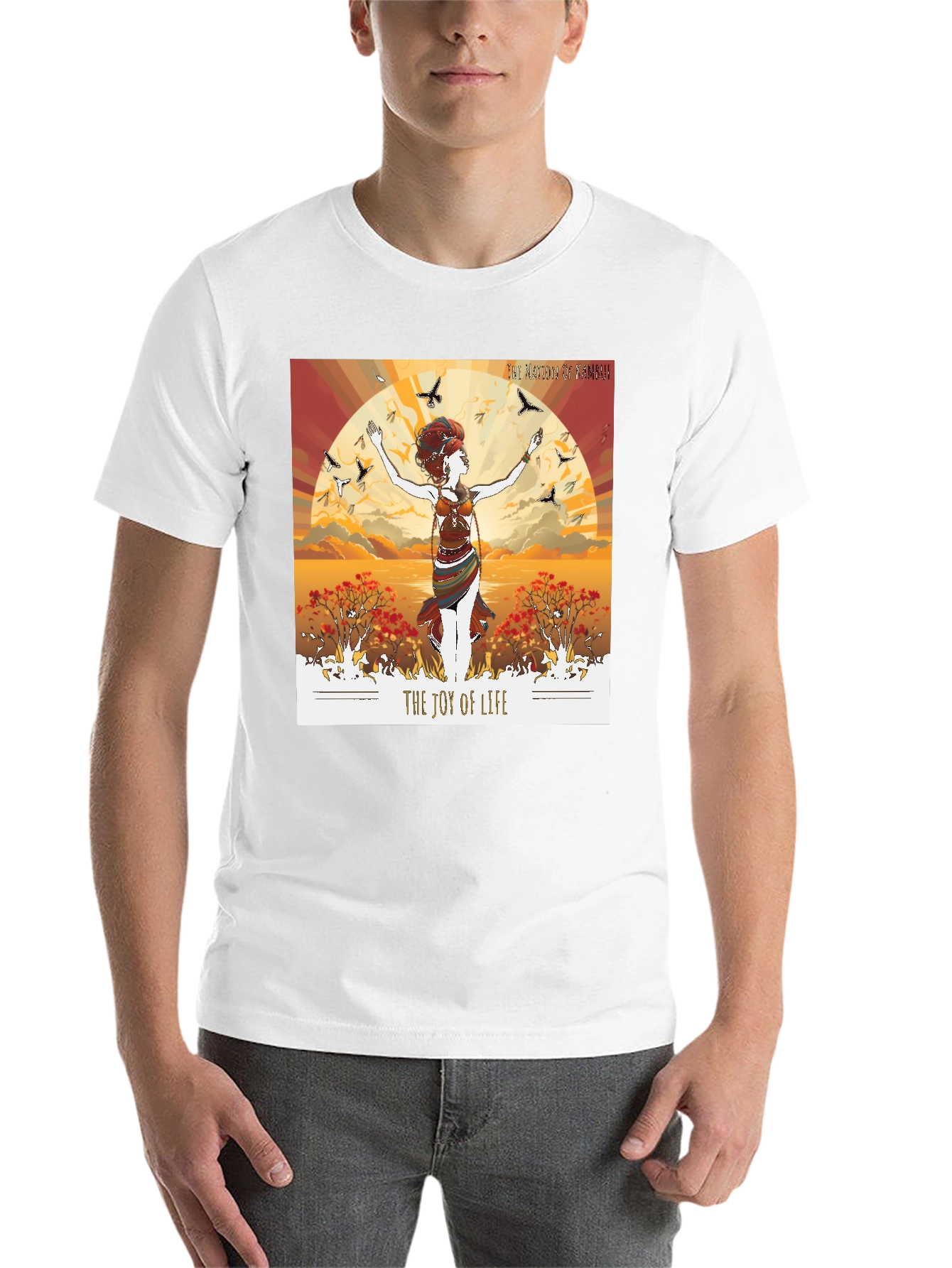 Black The Joy Of Life Graphic T-Shirt view 14