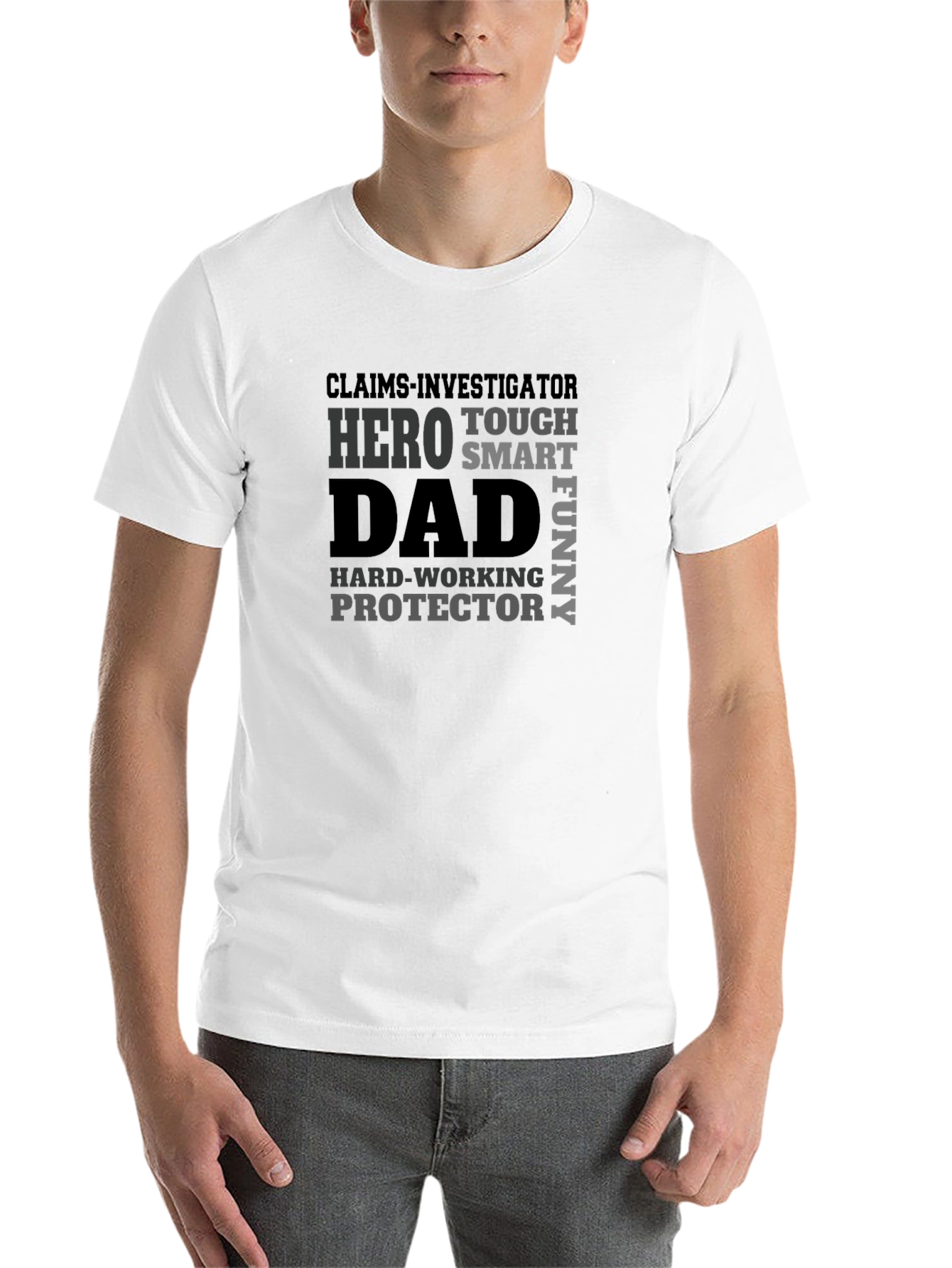 Black Claims Investigator Dad T-Shirt - Hero, Tough, Funny view 14