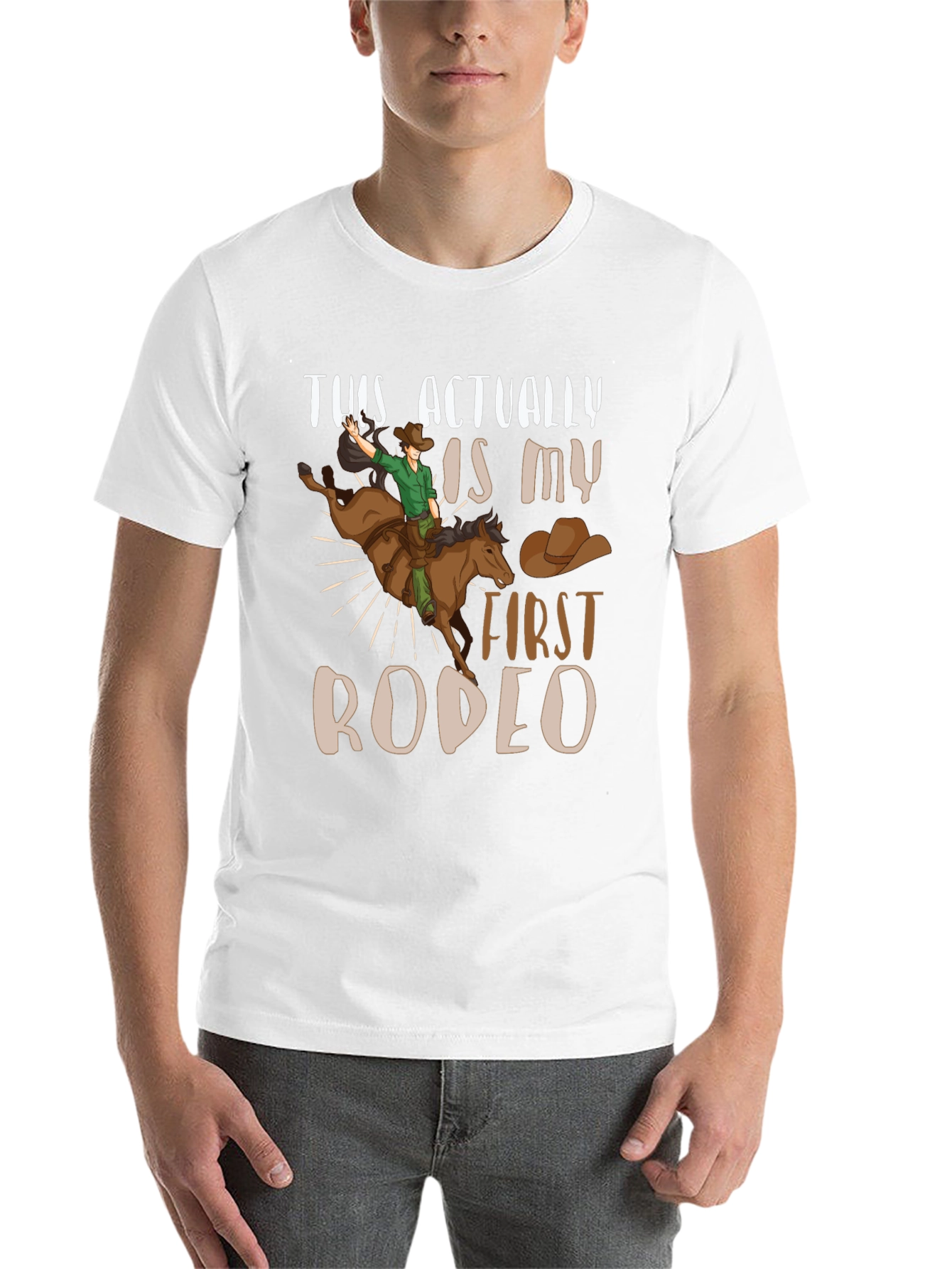 First Rodeo Graphic Tee - Cowboy T-Shirt - 14
