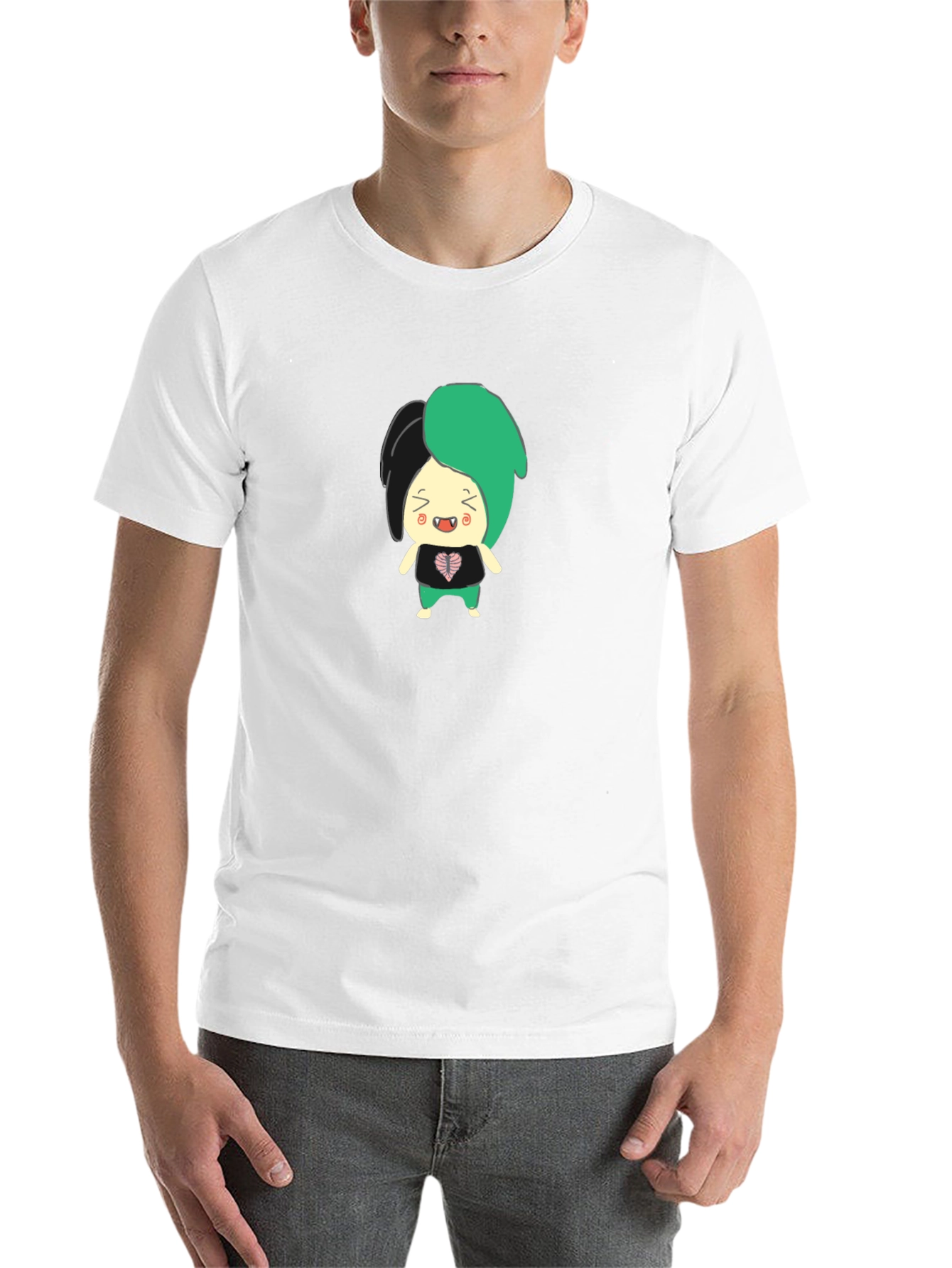 Black Cartoon Character Graphic T-Shirt view 14