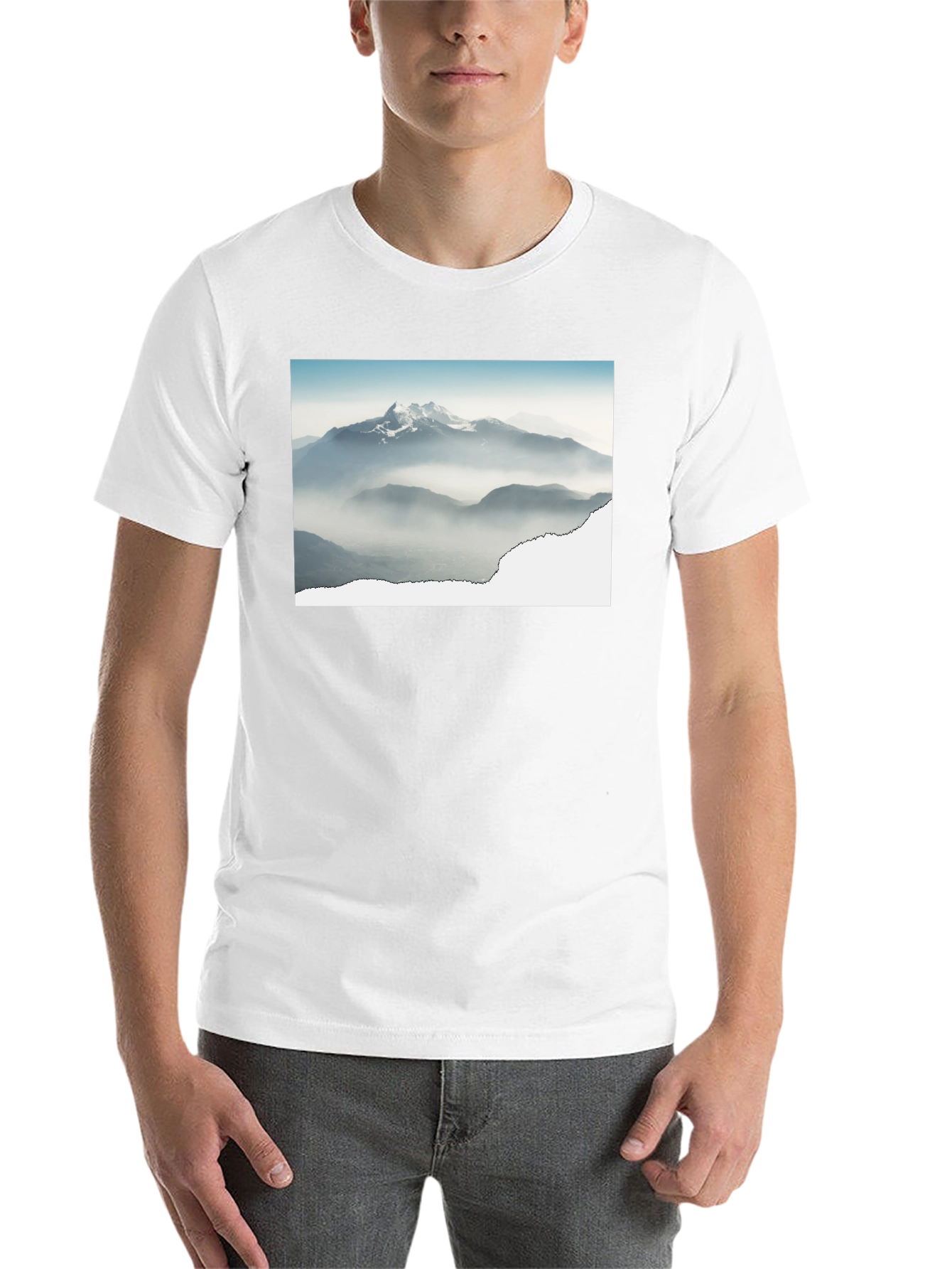 Black Mountains Graphic Black T-Shirt view 14