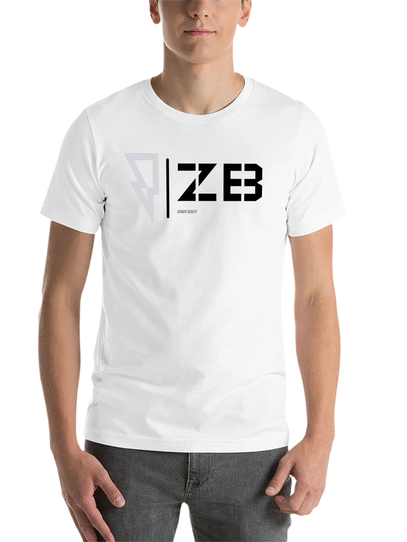 Black ZZ ZEB Zainor Beauty Graphic T-Shirt - Modern Design view 14