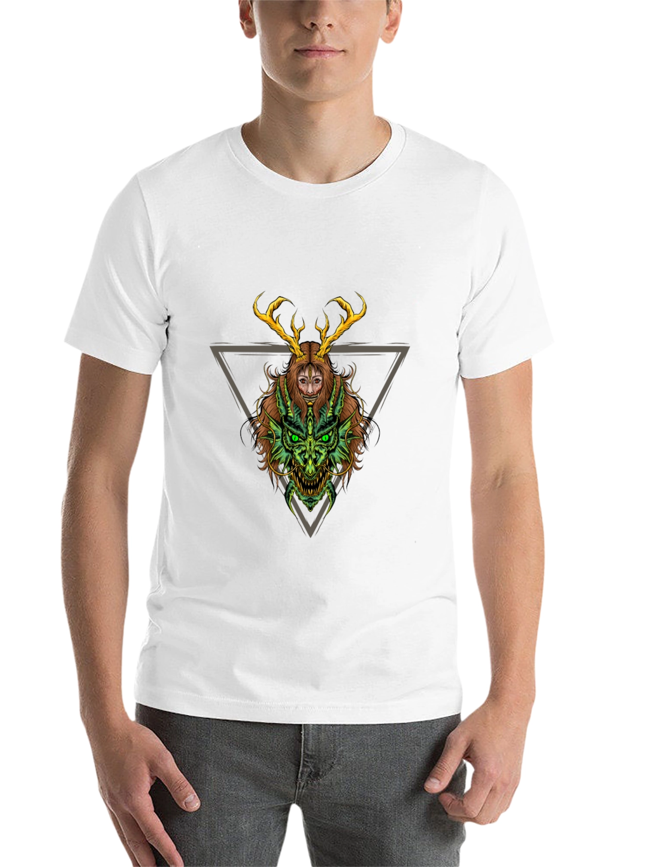Black Mystic Demon Graphic T-Shirt view 14