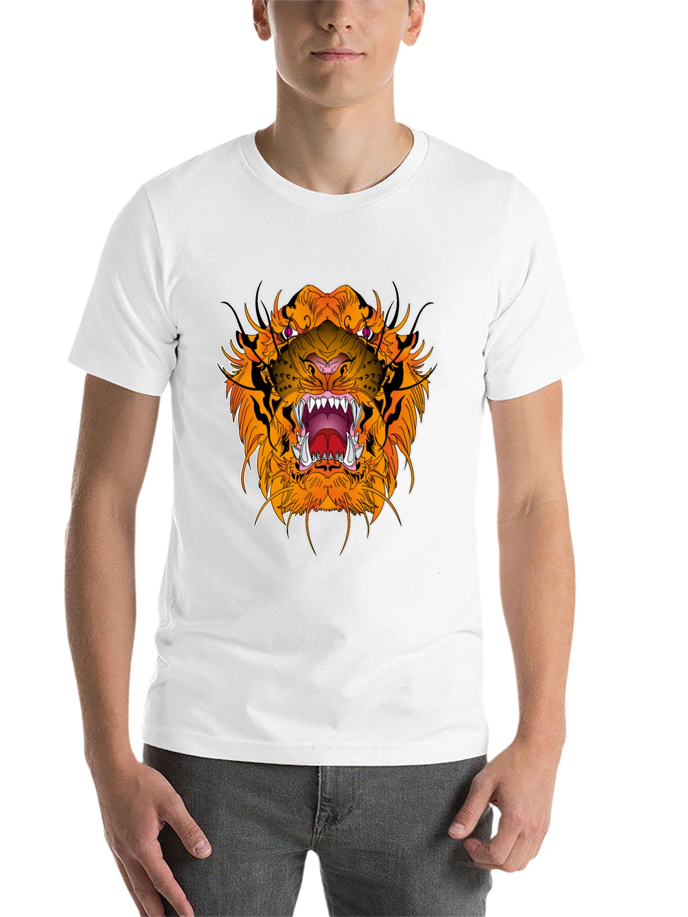 Black Black Tiger Graphic Tee - Fierce Style view 14
