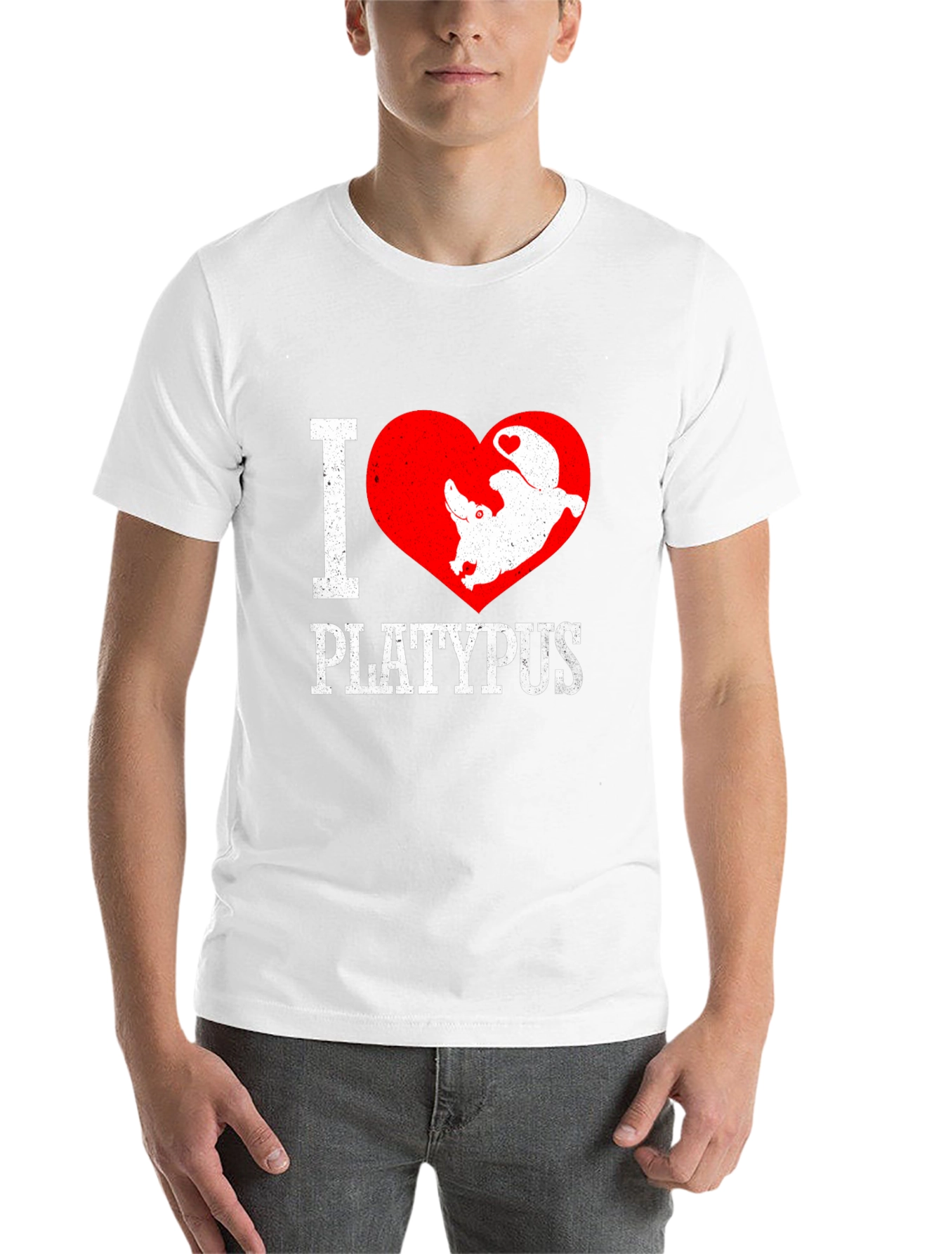 Black I Heart Platypus Black Graphic Tee view 14