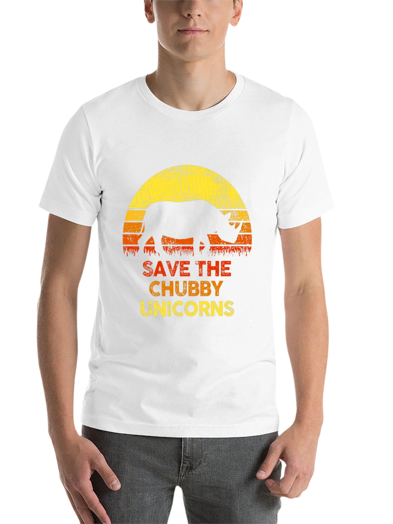 Black Save The Chubby Unicorns Black T-Shirt view 14