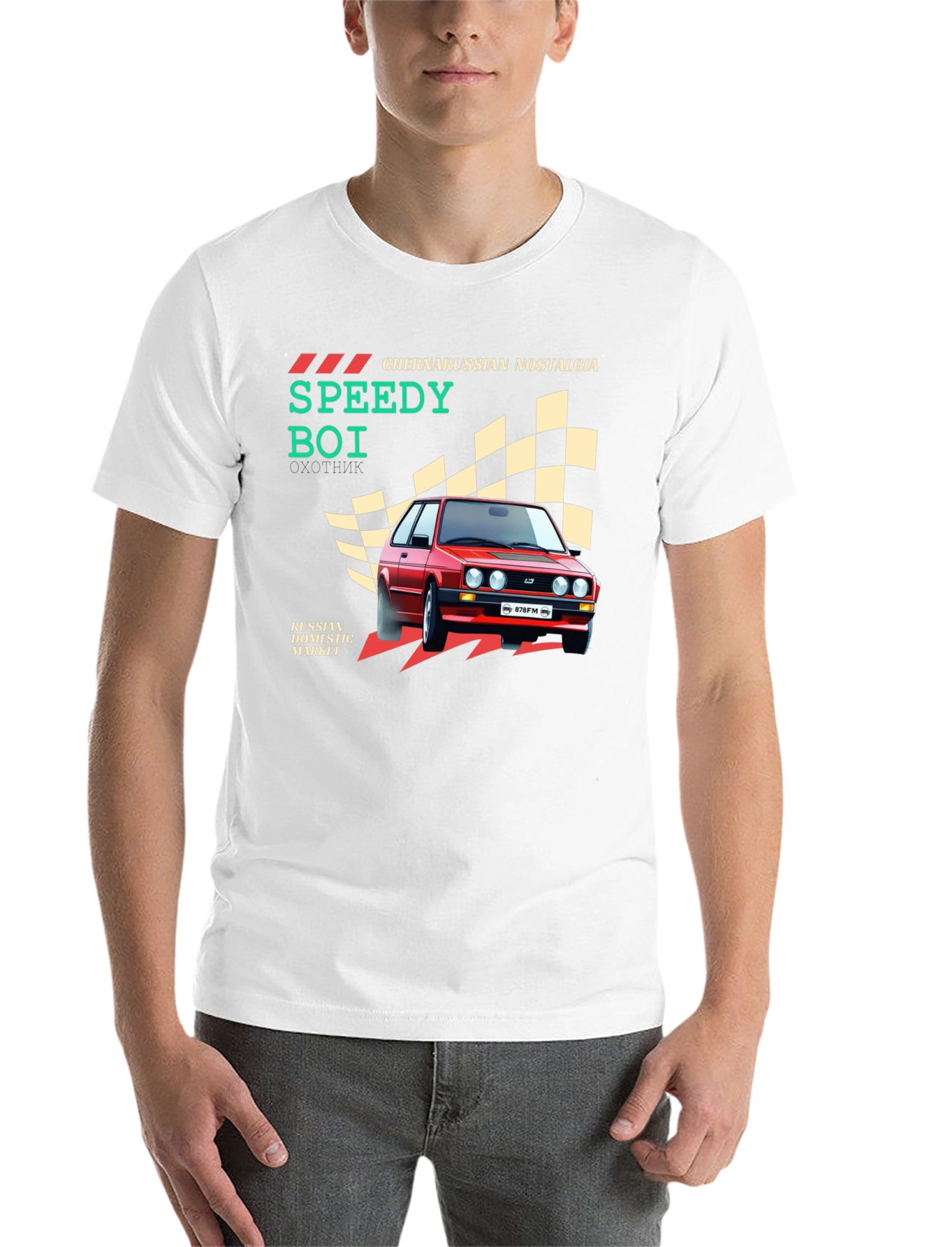 Black Chernarussian Nostalgia Speedy Boi Graphic T-Shirt view 14