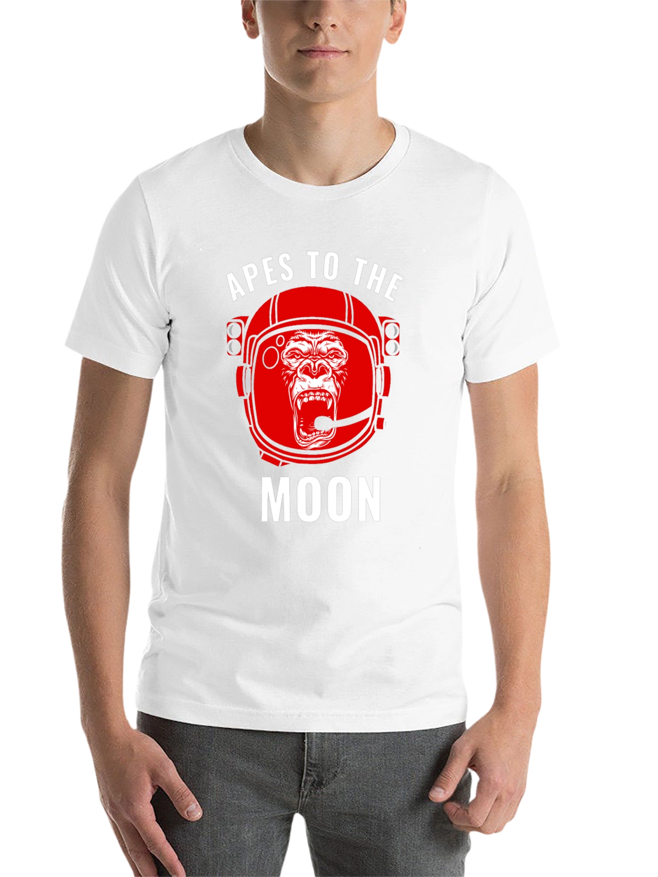 Black Apes to the Moon Graphic T-Shirt - Crypto Meme Tee view 14