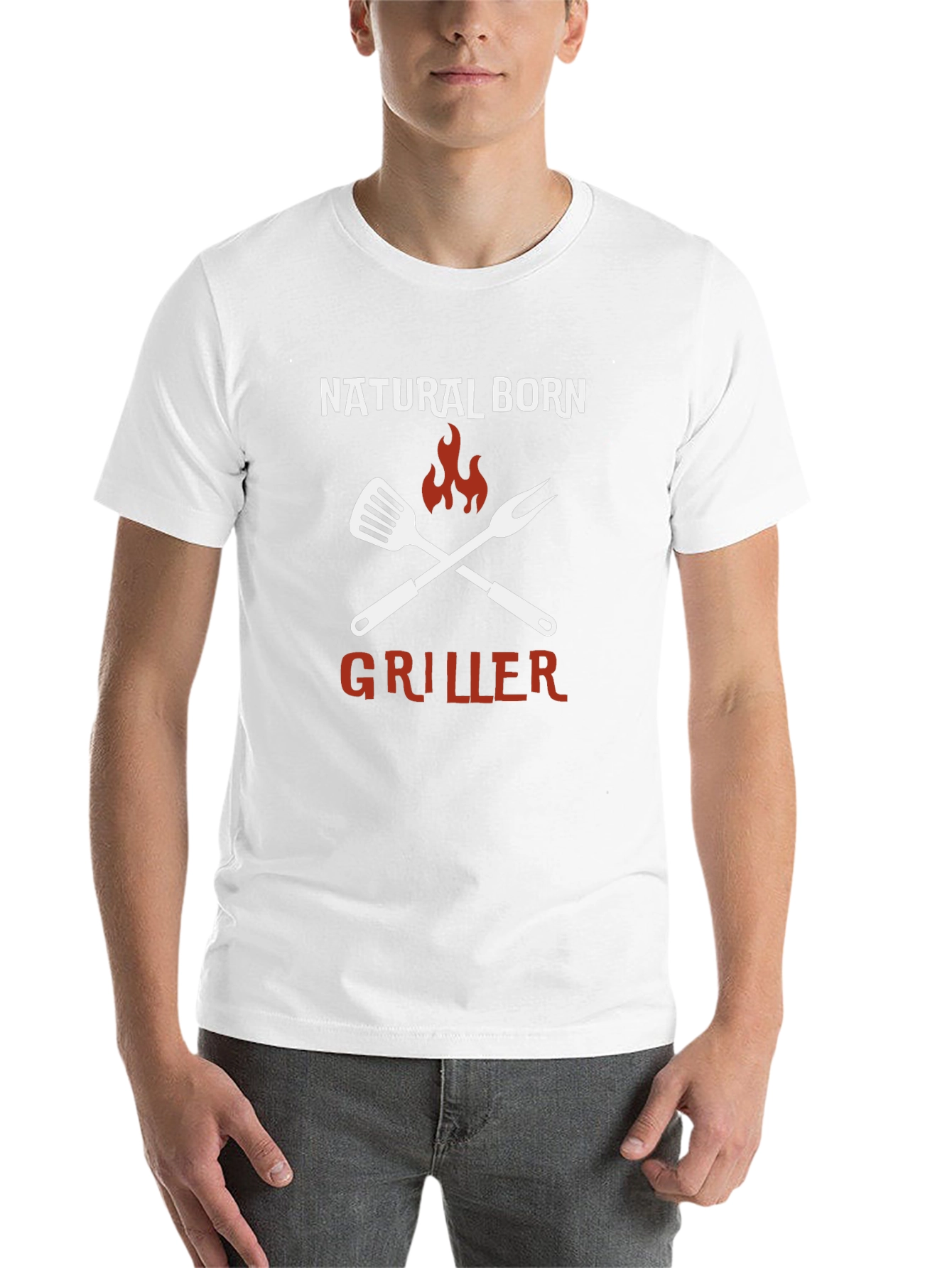Black Natural Born Griller T-Shirt - BBQ Master Tee view 14