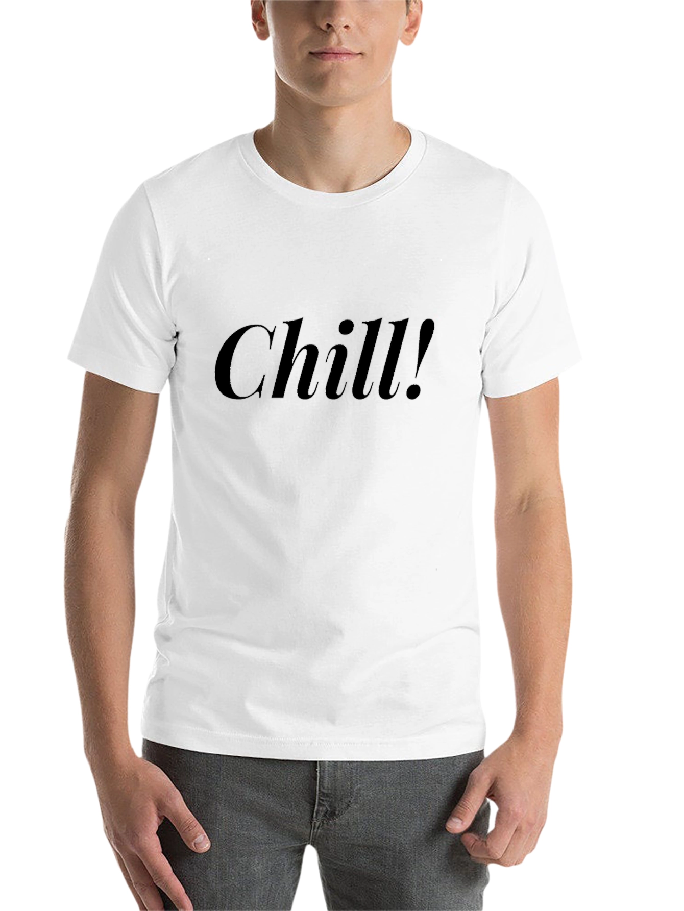 Chill! Black Casual T-Shirt - Comfortable Fashion - 14