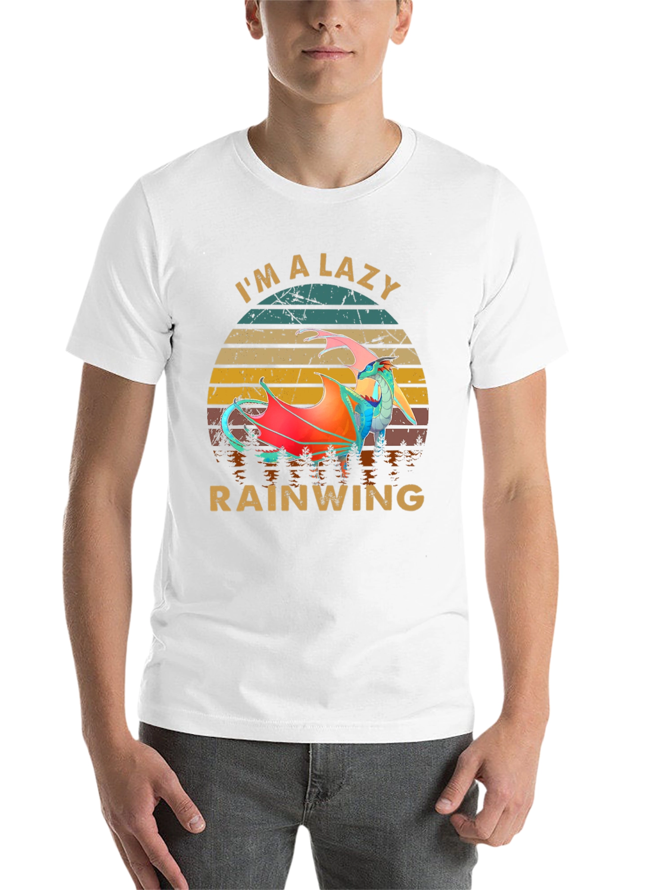 Lazy Rainwing Retro Graphic T-Shirt - 14