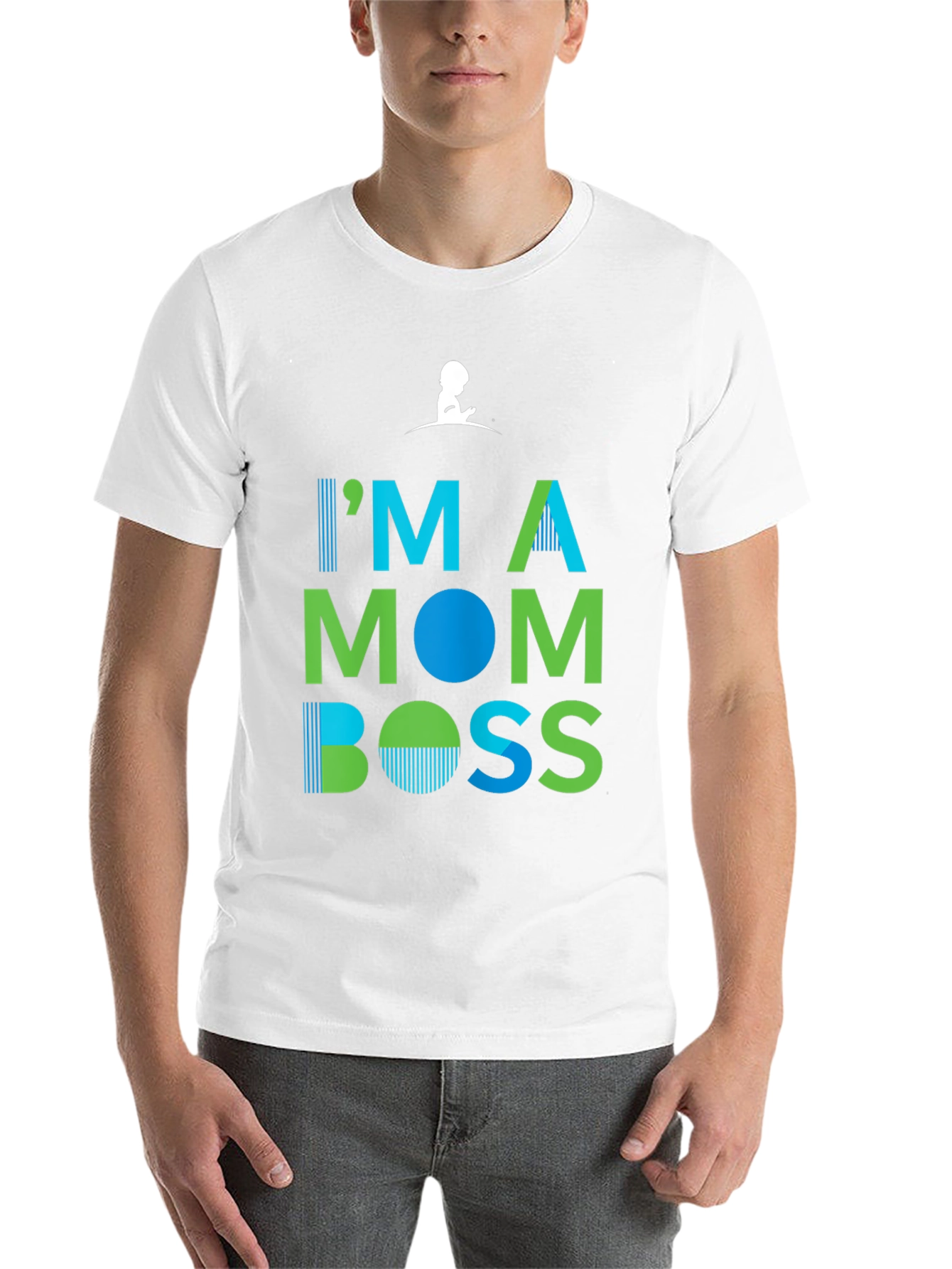 Black I'm A Mom Boss T-Shirt view 14