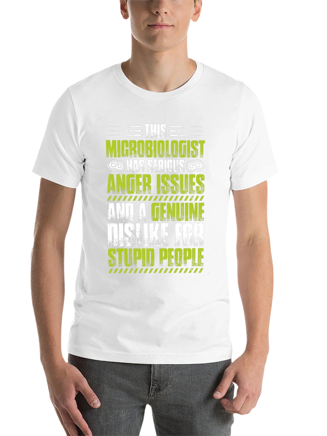 Black Microbiologist Anger Issues Graphic T-Shirt view 14