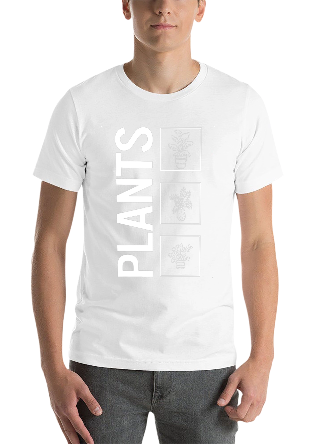 Black Plants Graphic Tee - Black view 14