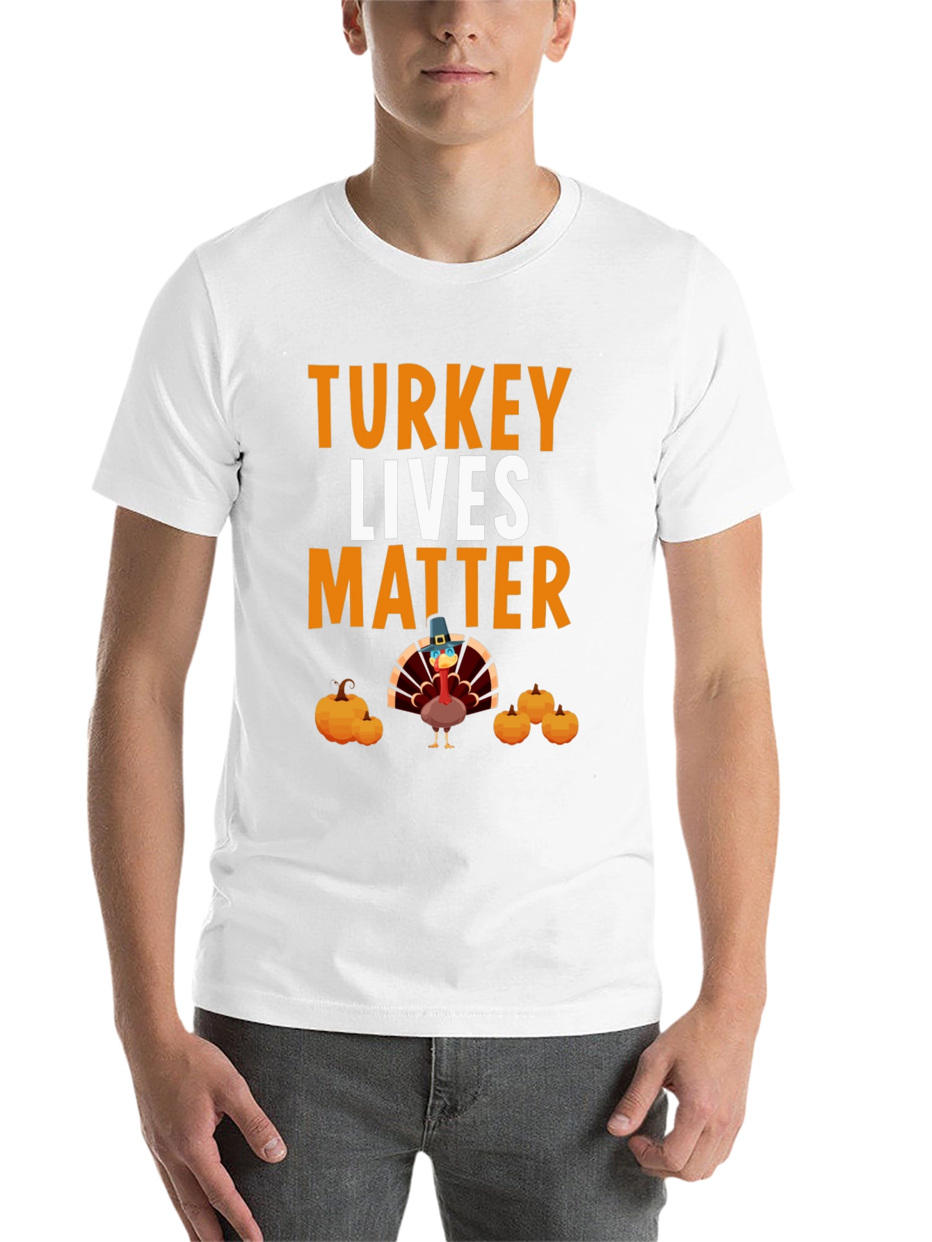 Black Turkey Lives Matter Thanksgiving T-Shirt view 14