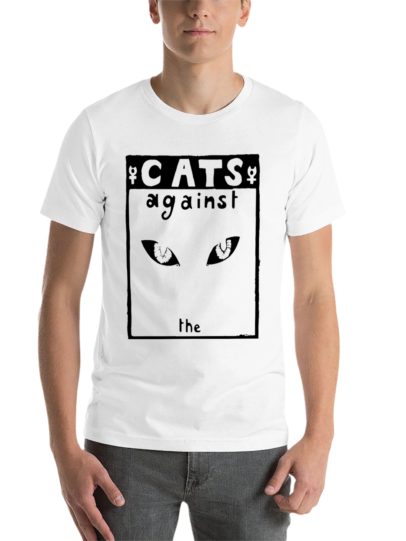 Black Cats Against The T-Shirt - Black Cat Eyes Tee view 14