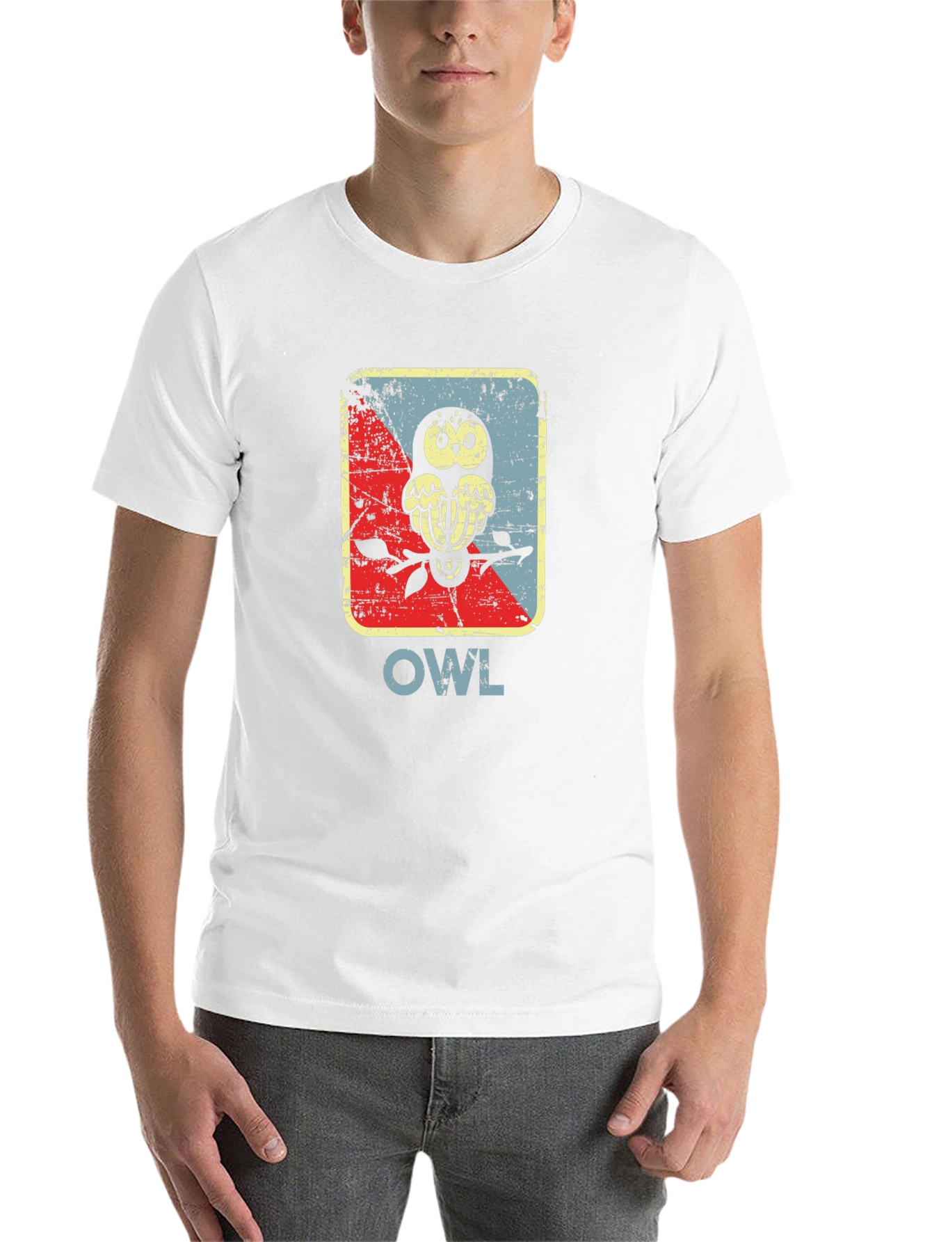 Black Vintage Owl Graphic Tee - Unique Bird Design view 14