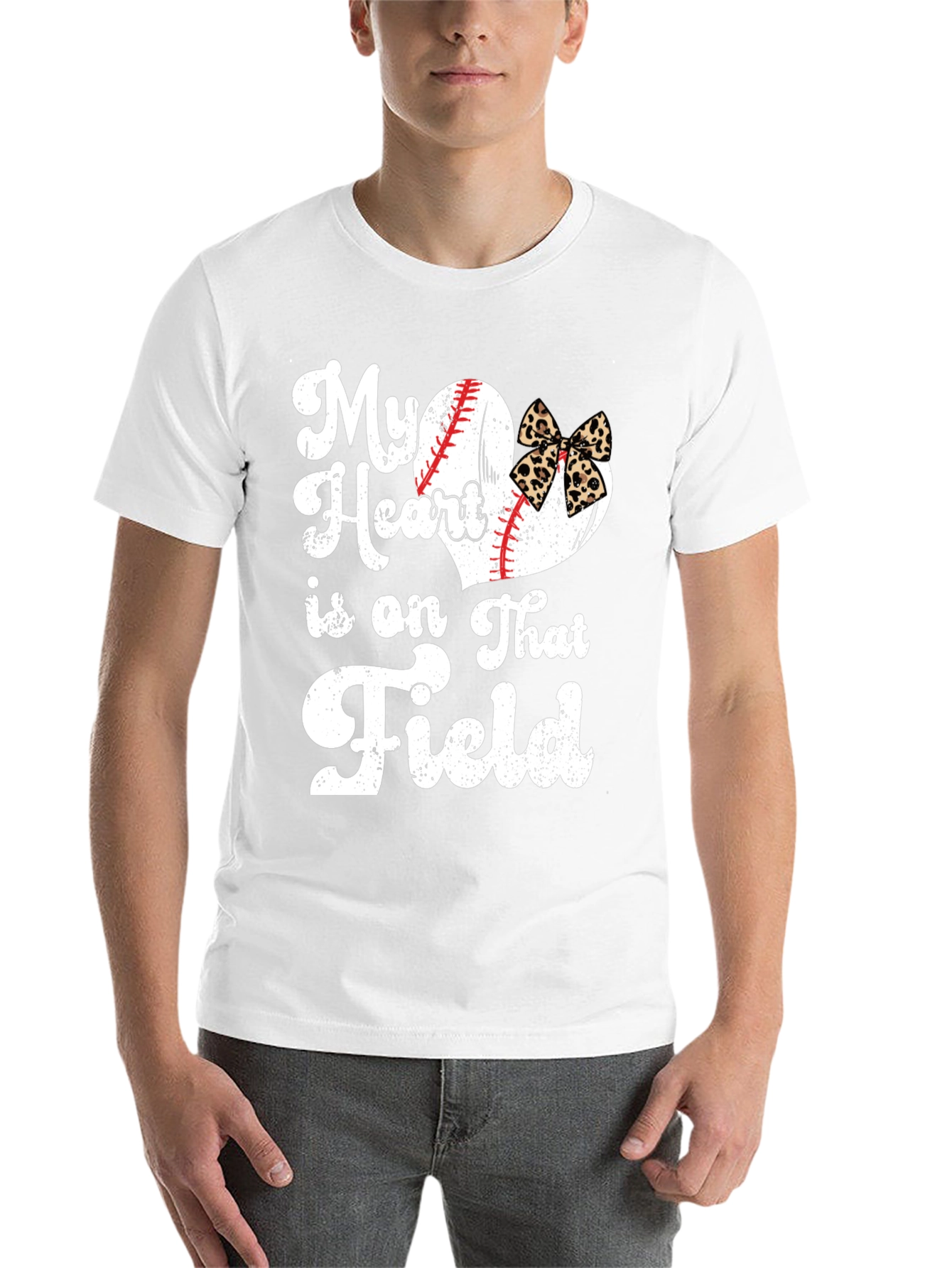 My Heart Is On That Field Baseball Graphic T-Shirt - 14