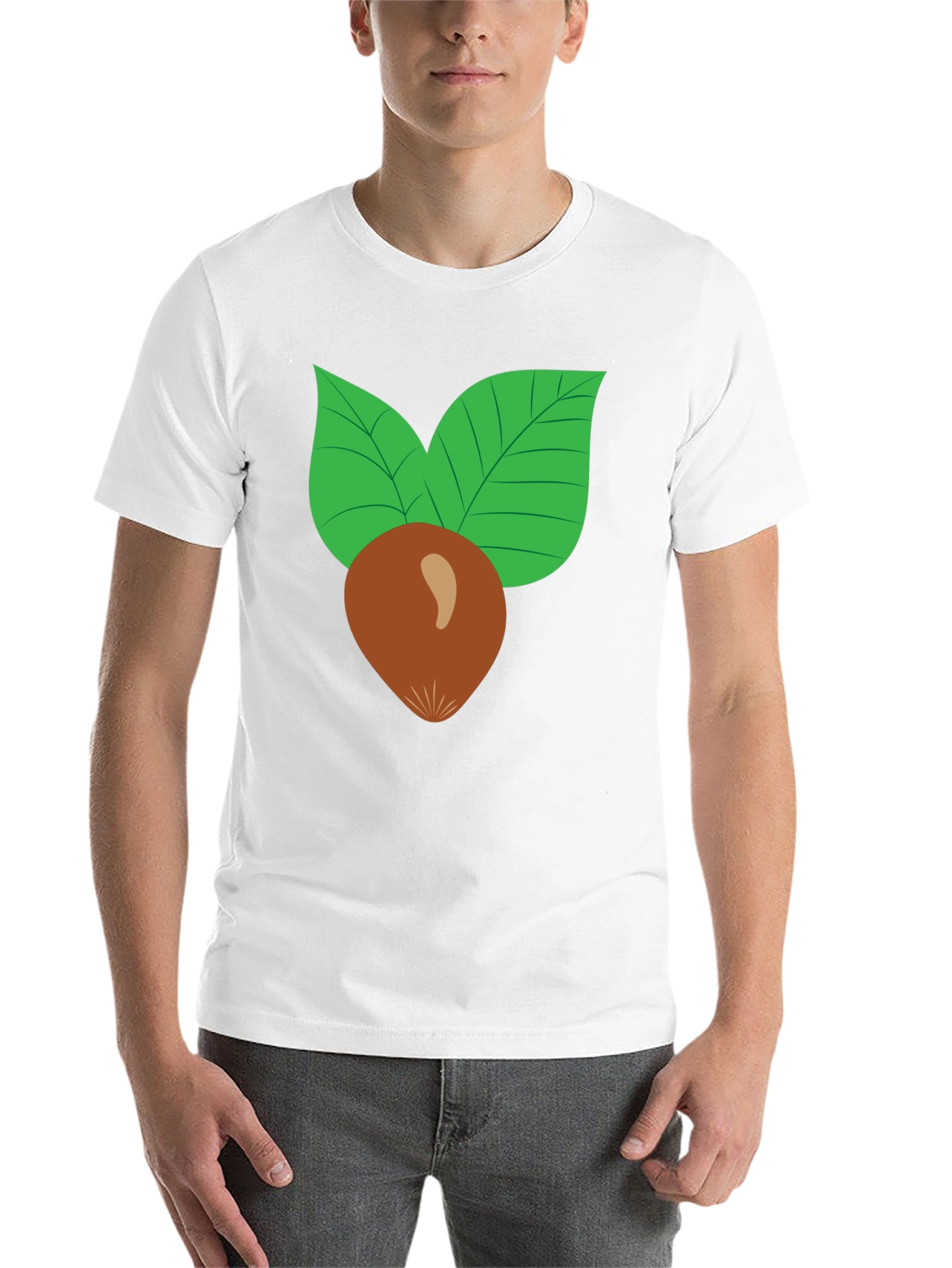 Black Nut & Leaf Graphic T-Shirt - Black view 14