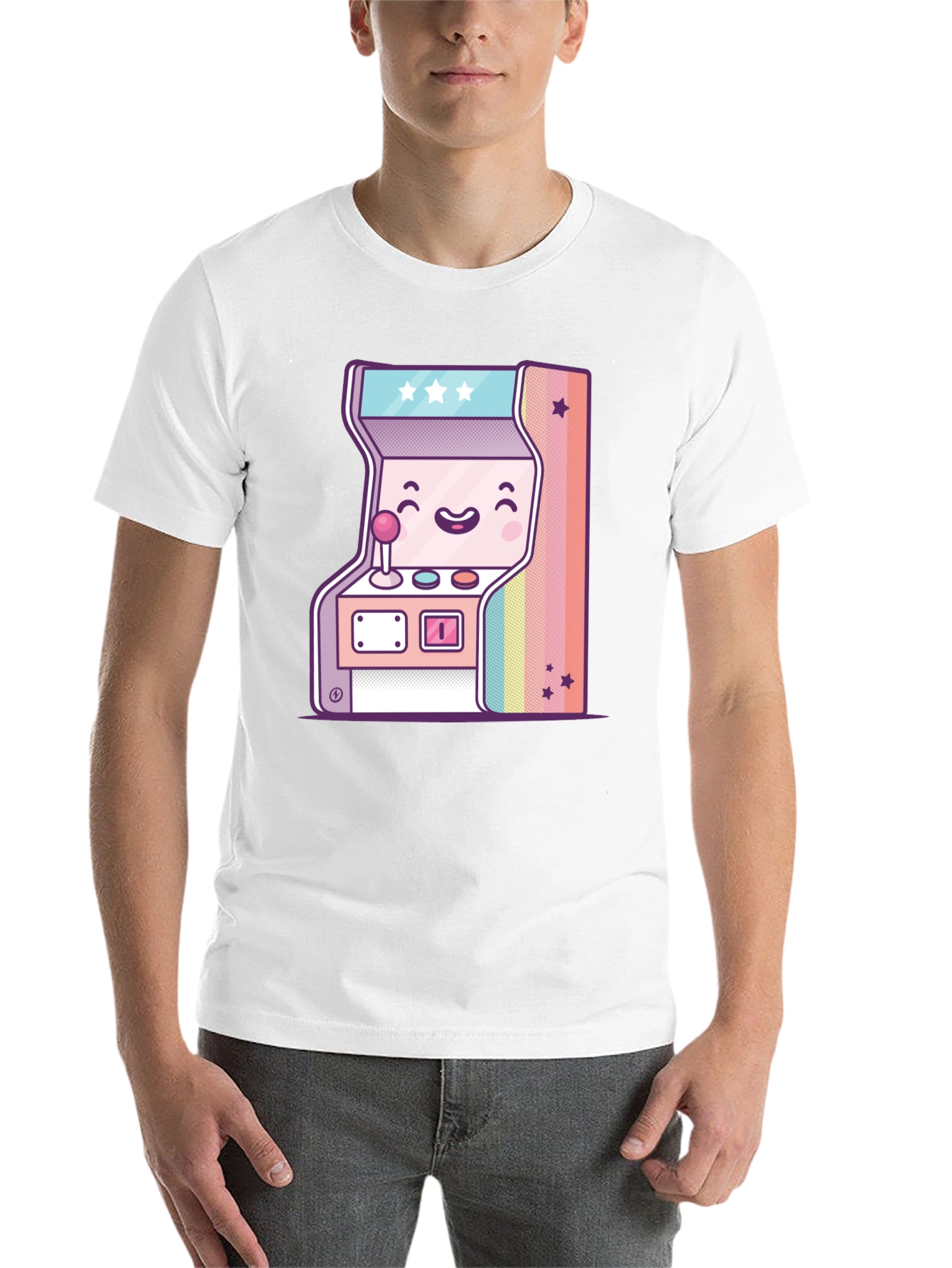 Black Retro Arcade Game T-Shirt - Kawaii Gamer Tee view 14