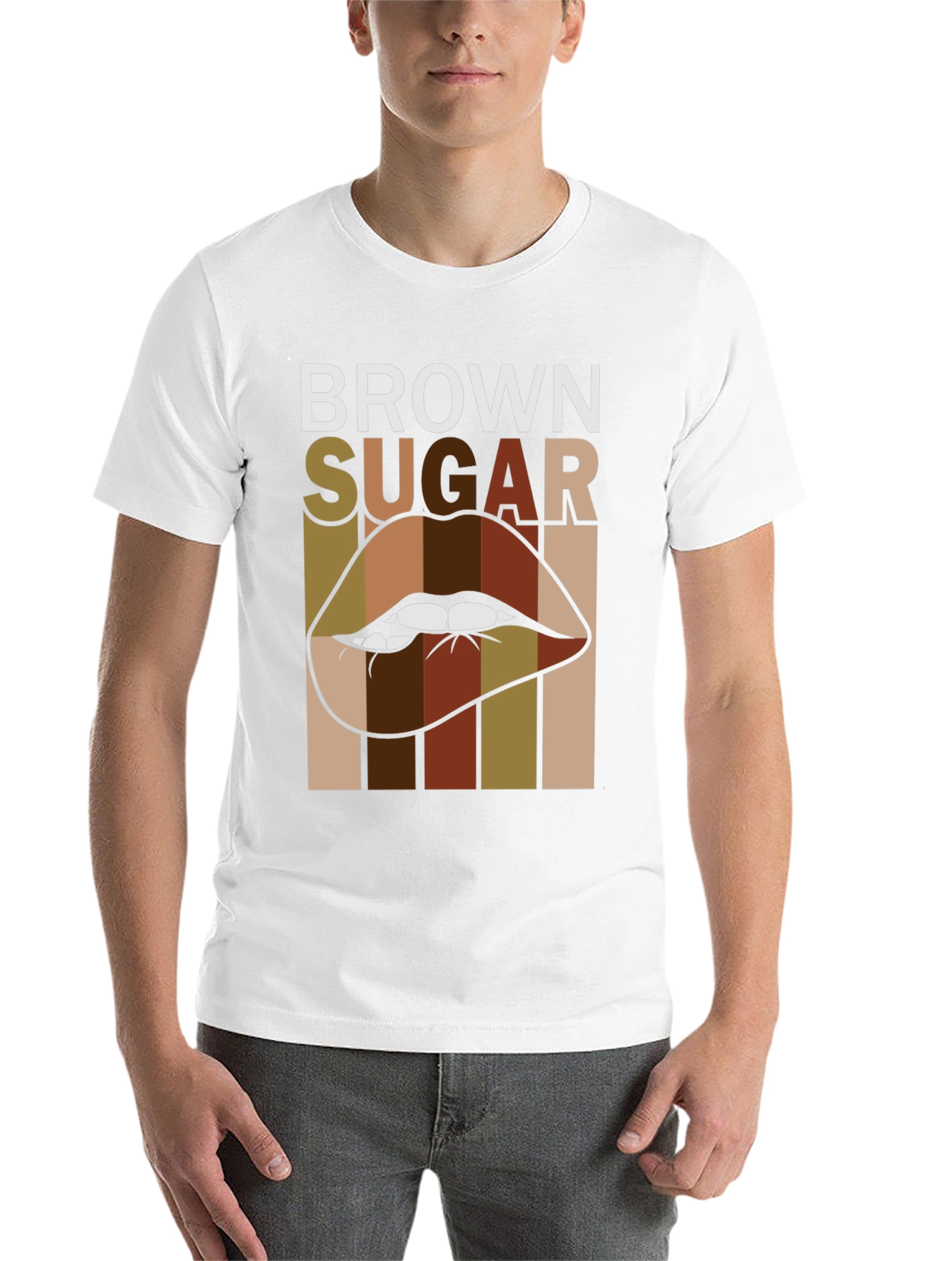Black Brown Sugar Lips Graphic Tee - Unisex view 14