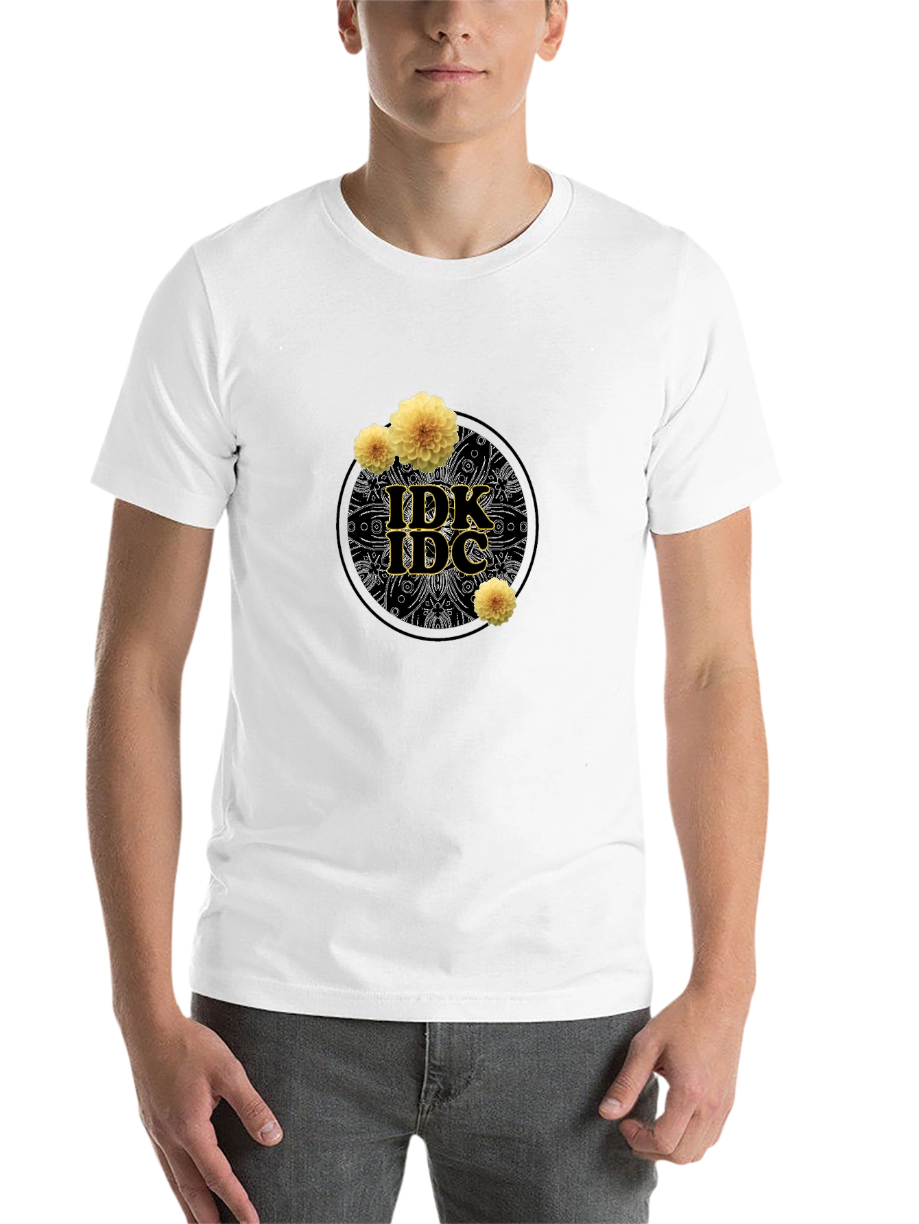 Black IDK IDC Graphic Tee - Relaxed Fit view 14