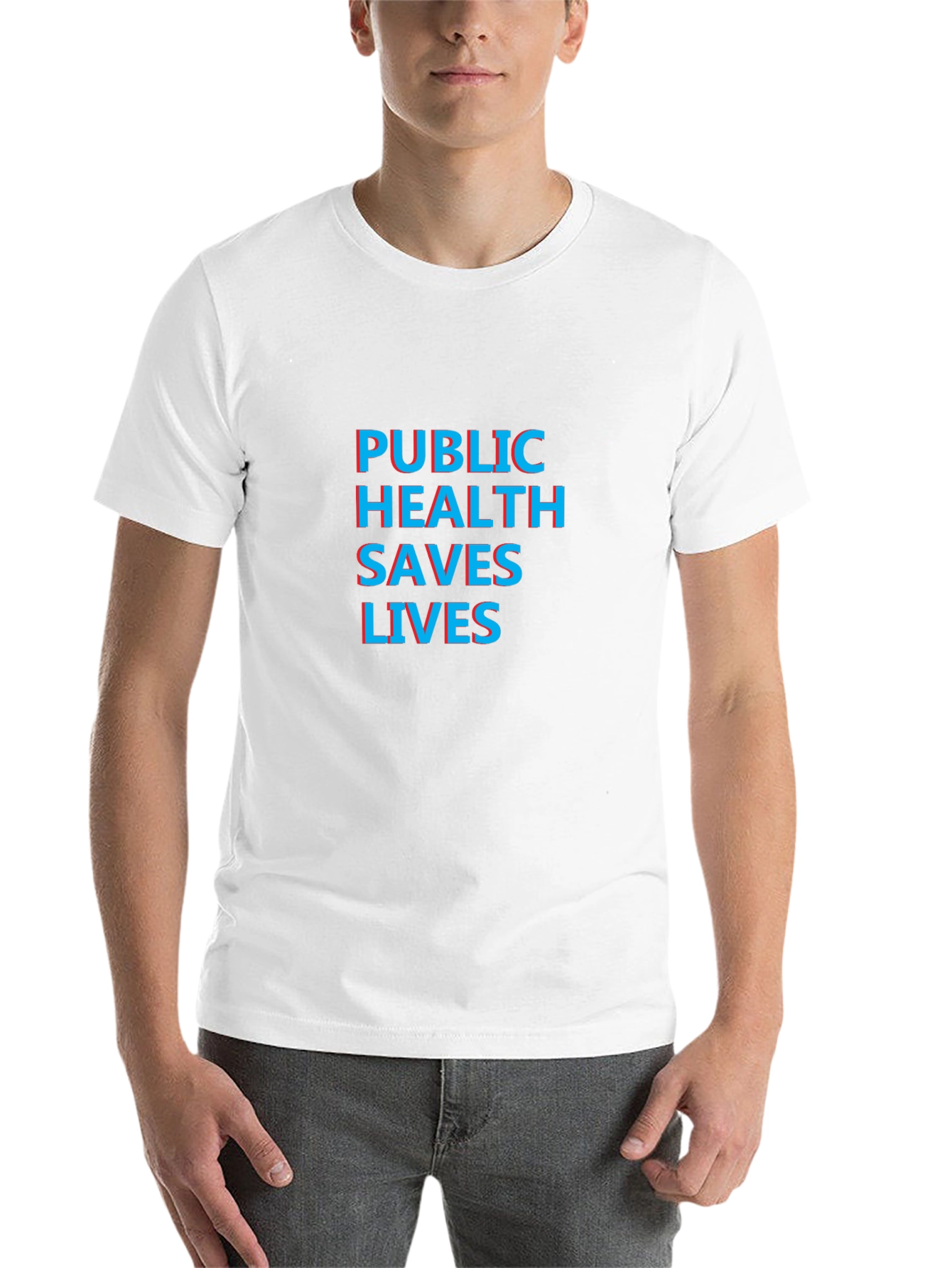 Black Public Health Saves Lives T-Shirt - Black view 14