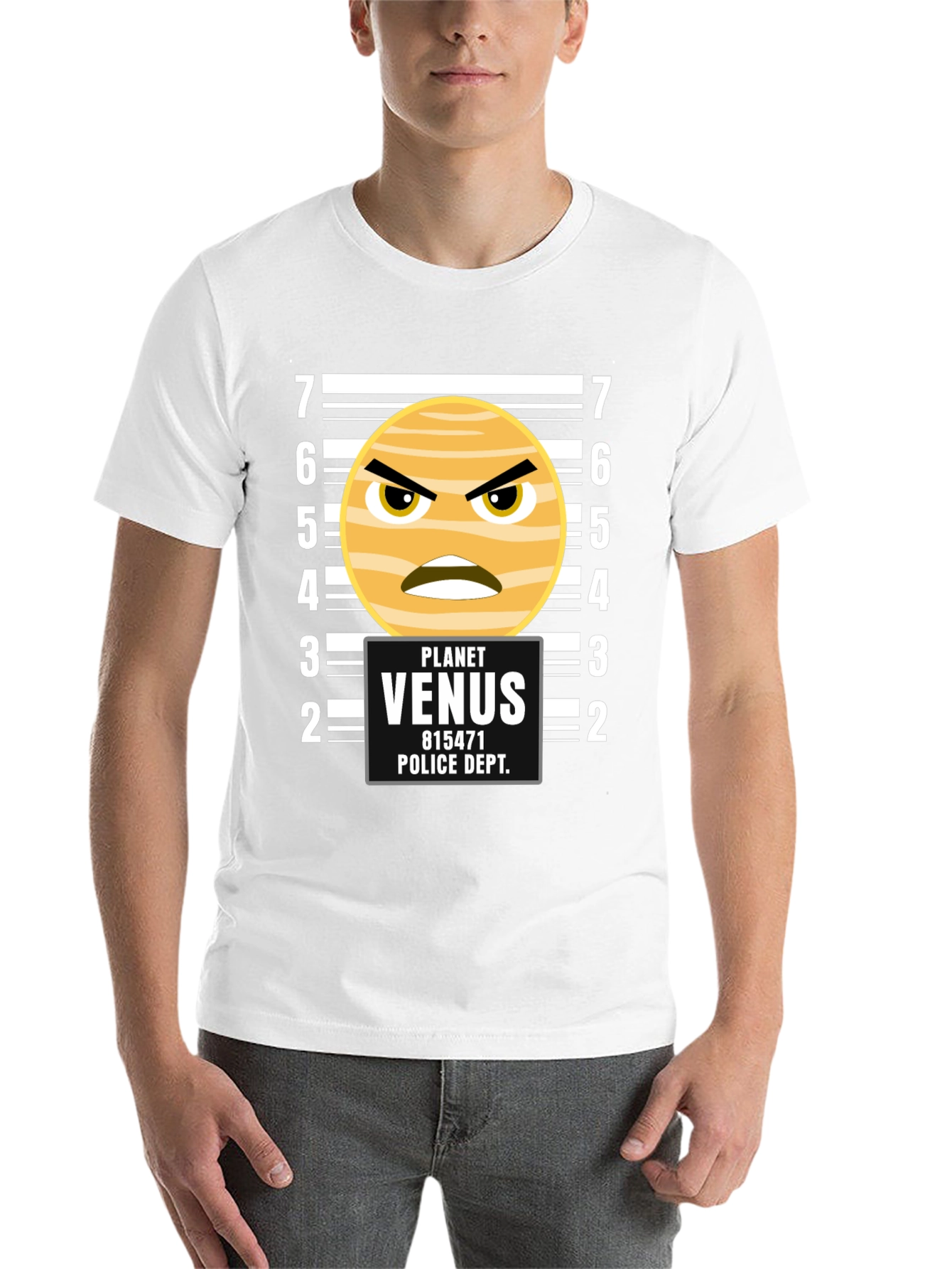 Black Planet Venus Mugshot Graphic T-Shirt view 14