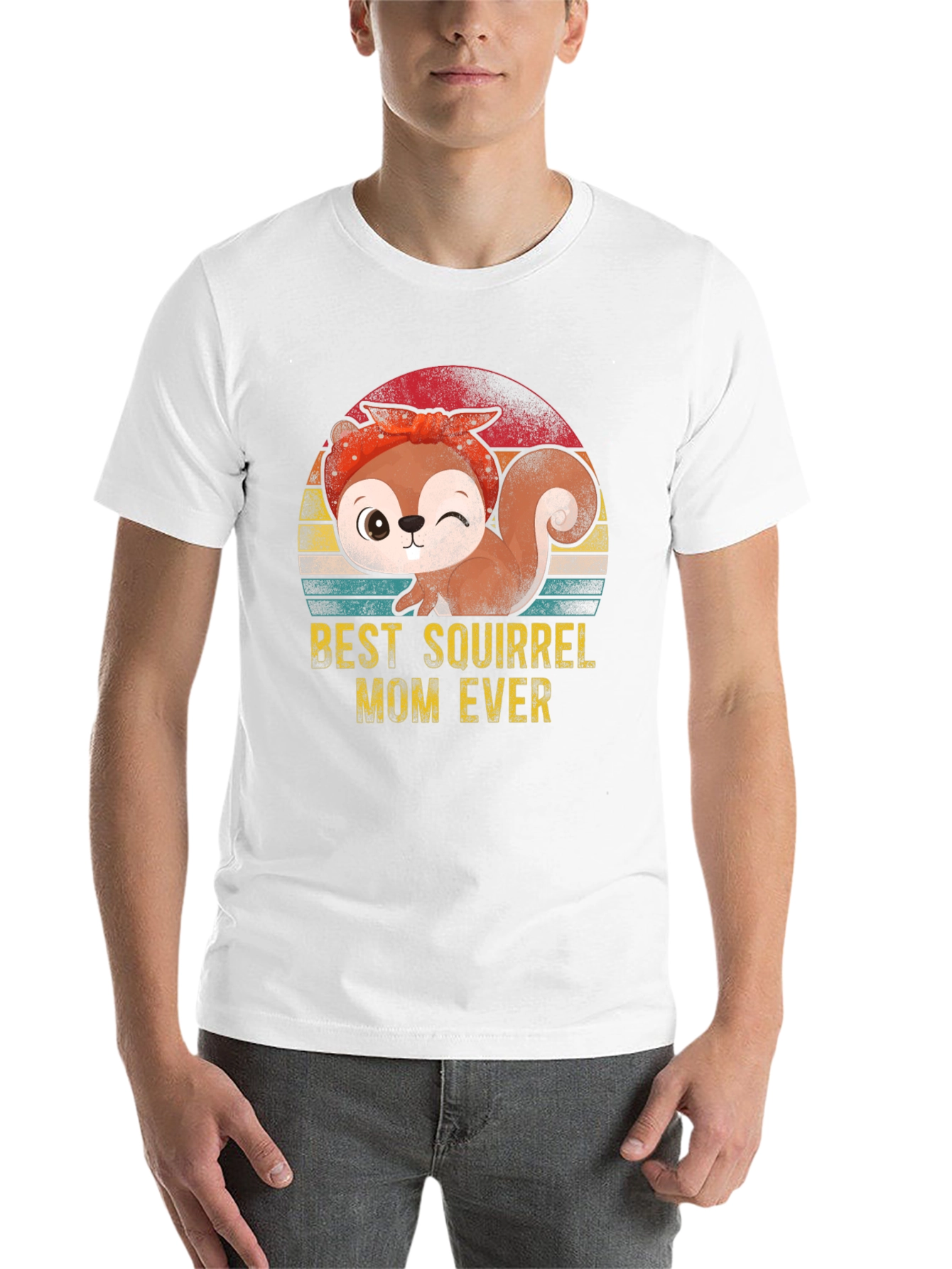 Black Best Squirrel Mom Ever T-Shirt view 14