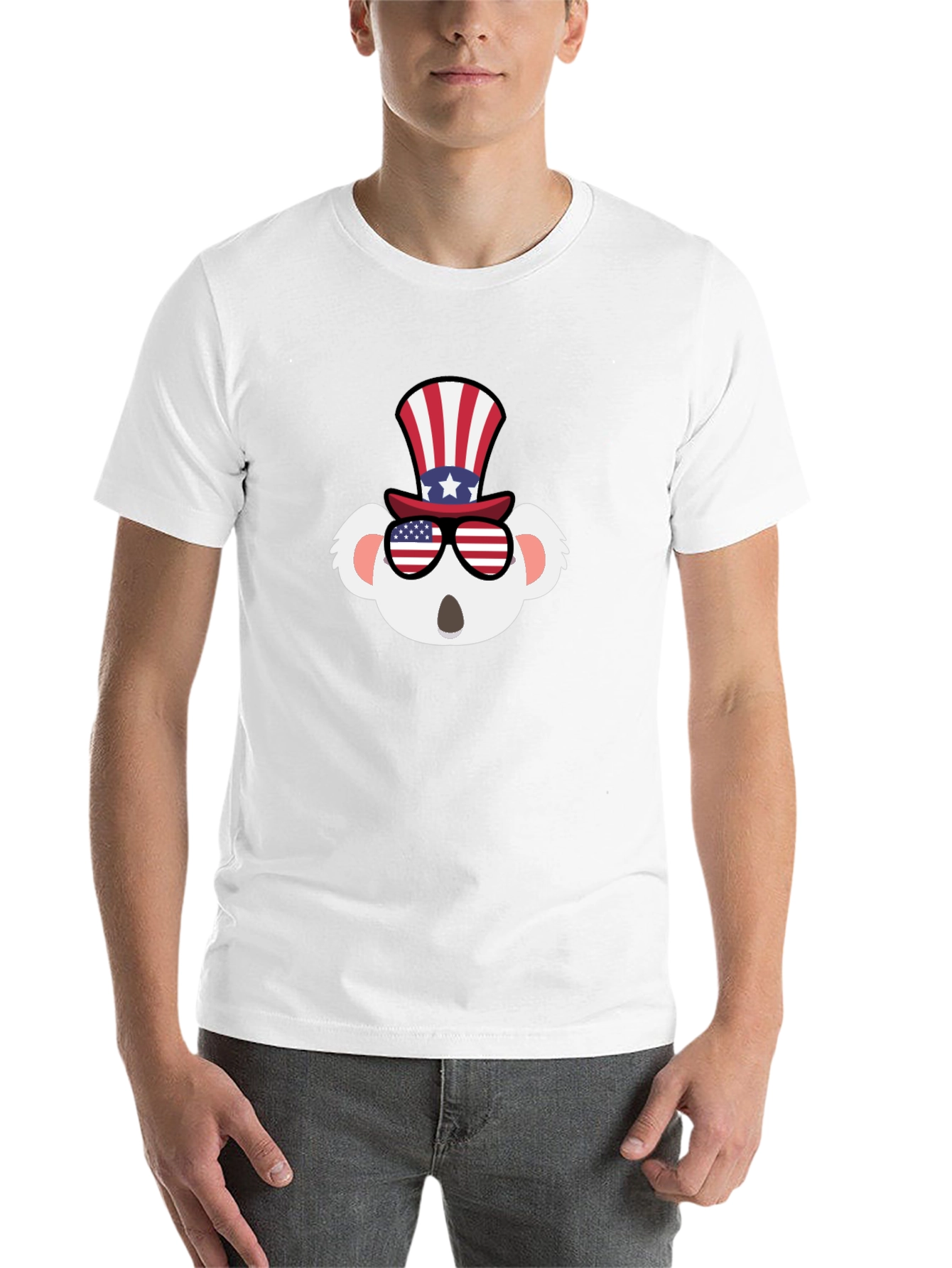 Black Patriotic Koala T-Shirt - USA Pride! view 14